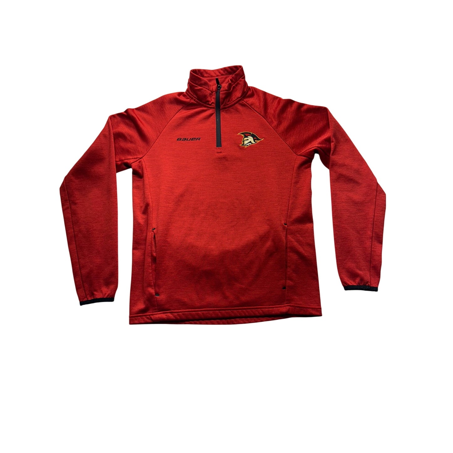 Bauer Team Red 1/4 Zip Pullover Sweatshirt #7546
