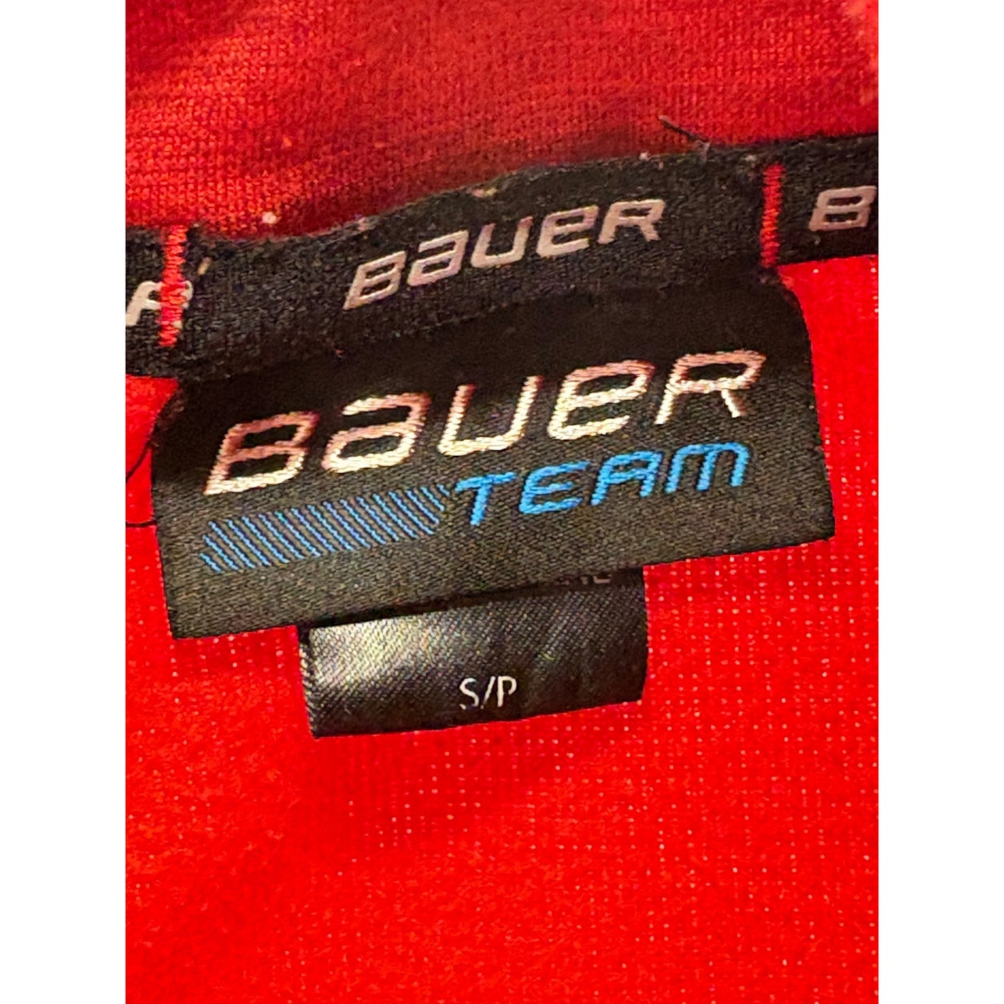 Bauer Team Red 1/4 Zip Pullover Sweatshirt #7546