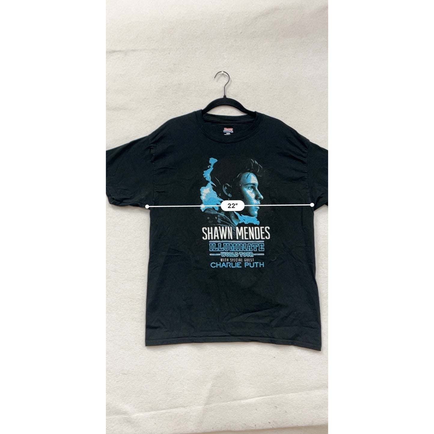 Shawn Mendes Illuminate World Tour T-Shirt L #8935