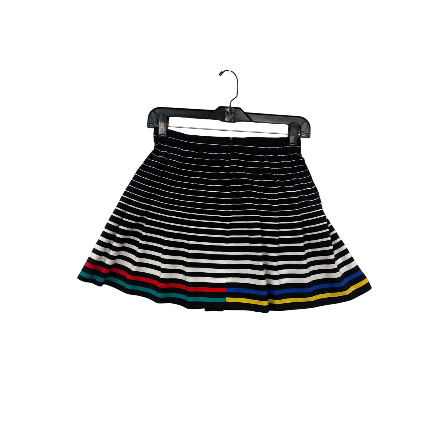 Tail Girls Striped Pleated Skirt Size 6 Black White Multicolor #58A