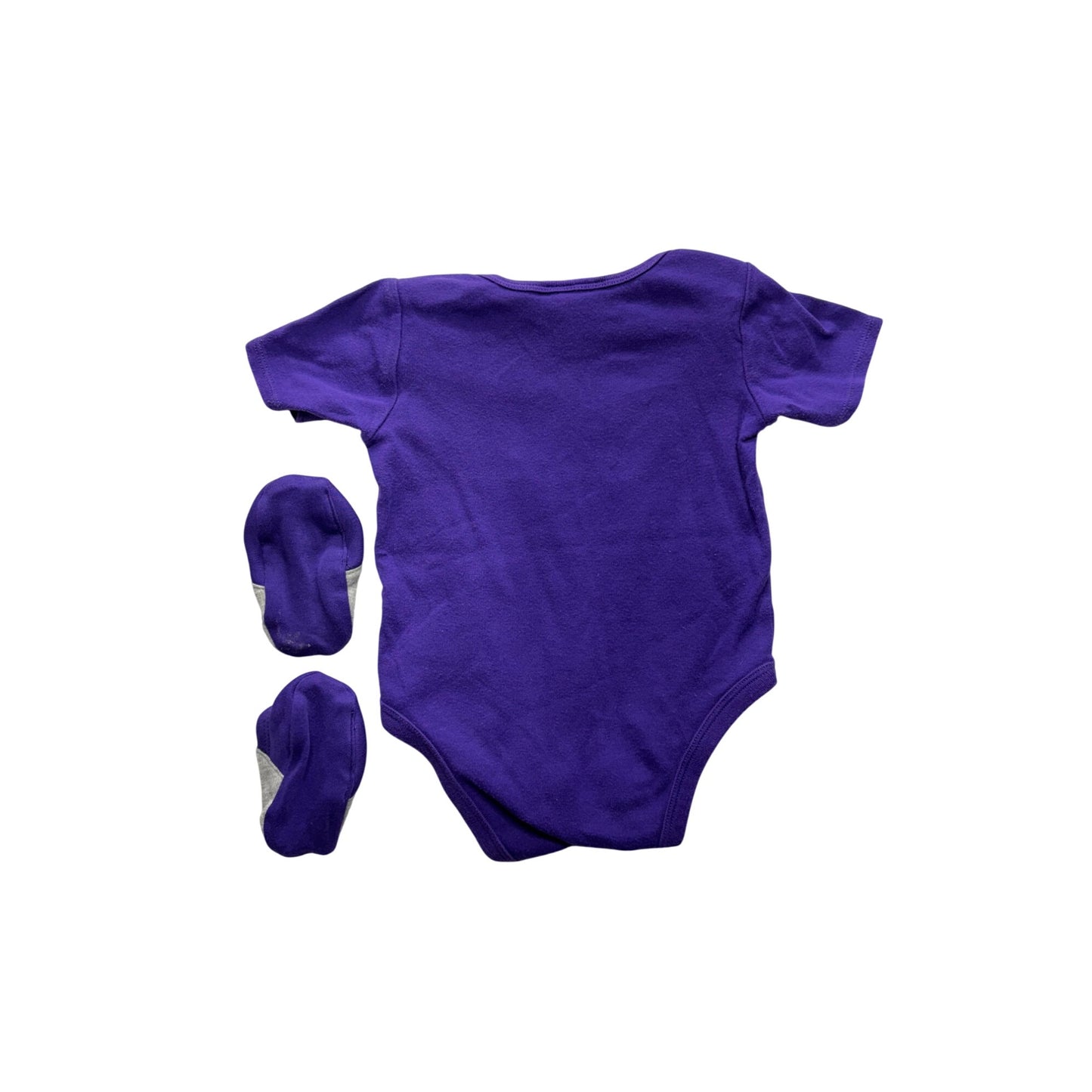 NFL Team Apparel Baby Vikings Purple bodysuit & Booties Set #7439