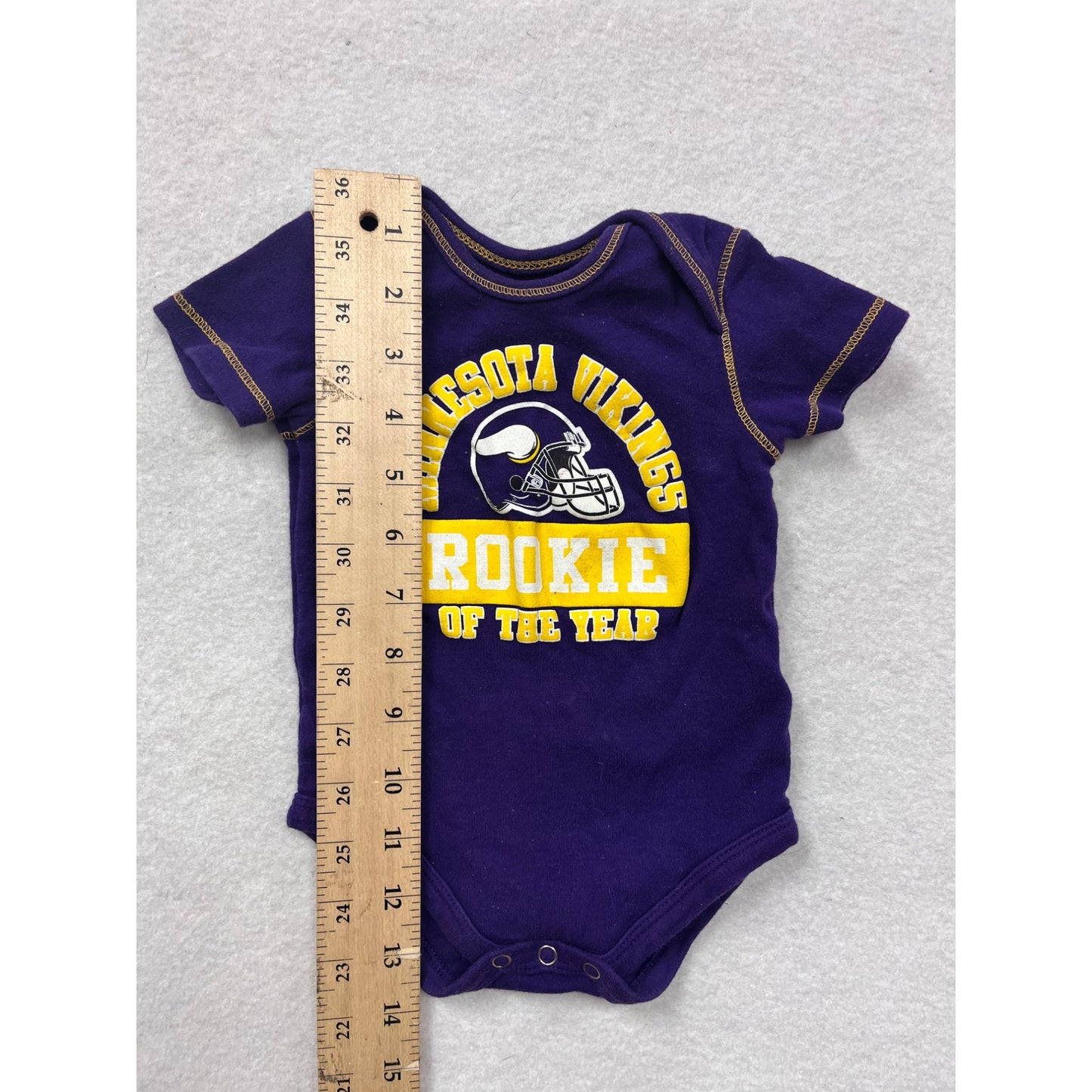 Minnesota Vikings Rookie Of The Year Baby Bodysuit Purple 3/6 Months #6463