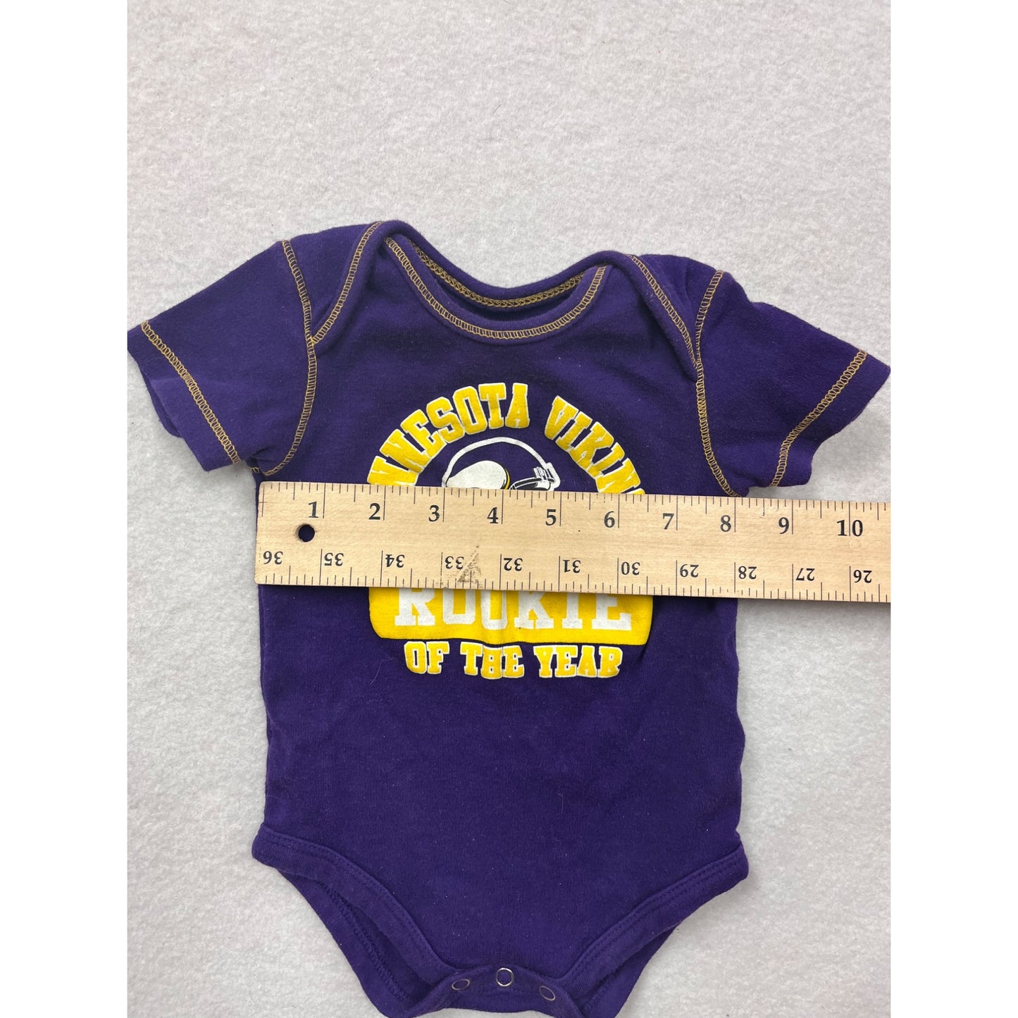 Minnesota Vikings Rookie Of The Year Baby Bodysuit Purple 3/6 Months #6463