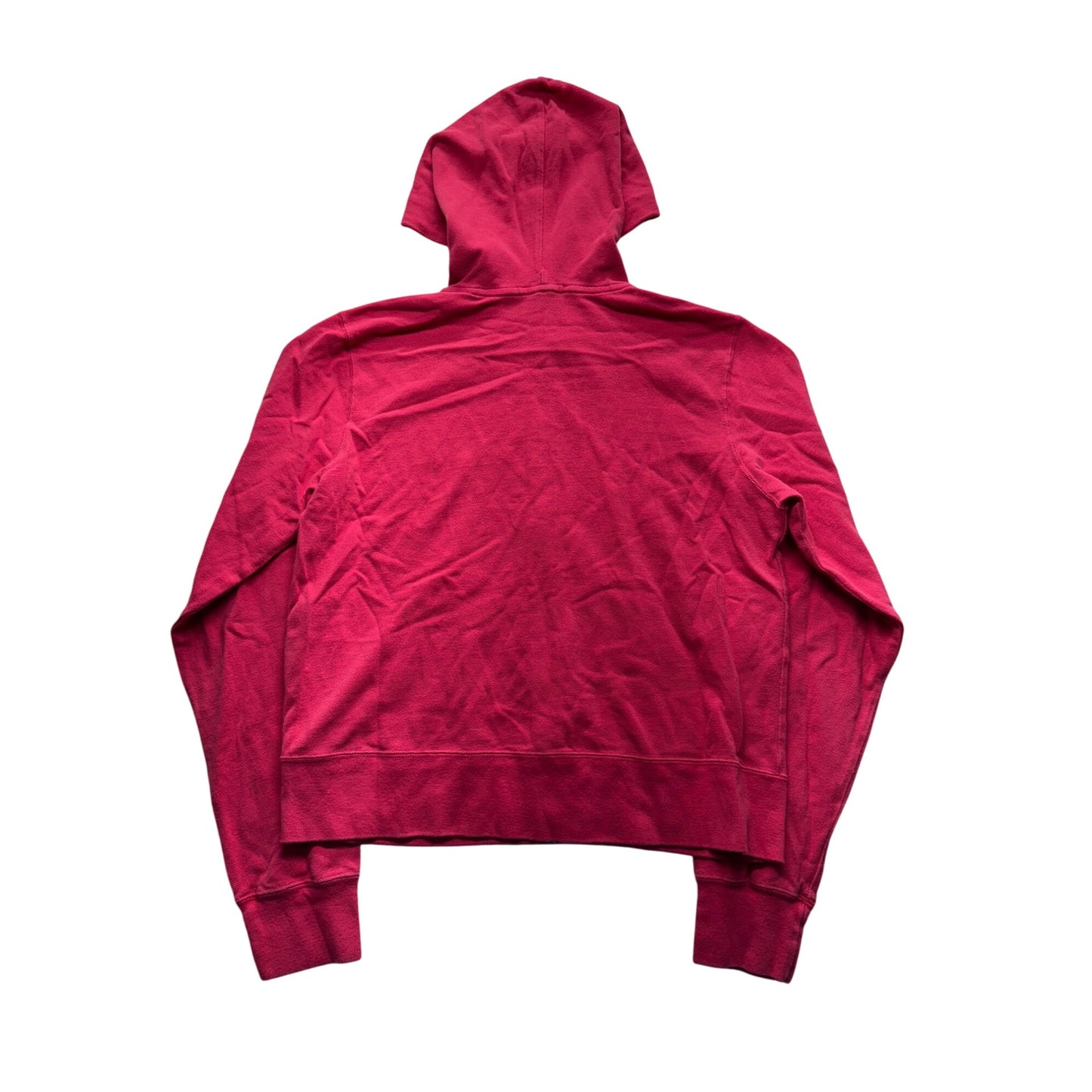 VTG Ralph Lauren Red Hoodie Jacket XL 100% Cotton #7968