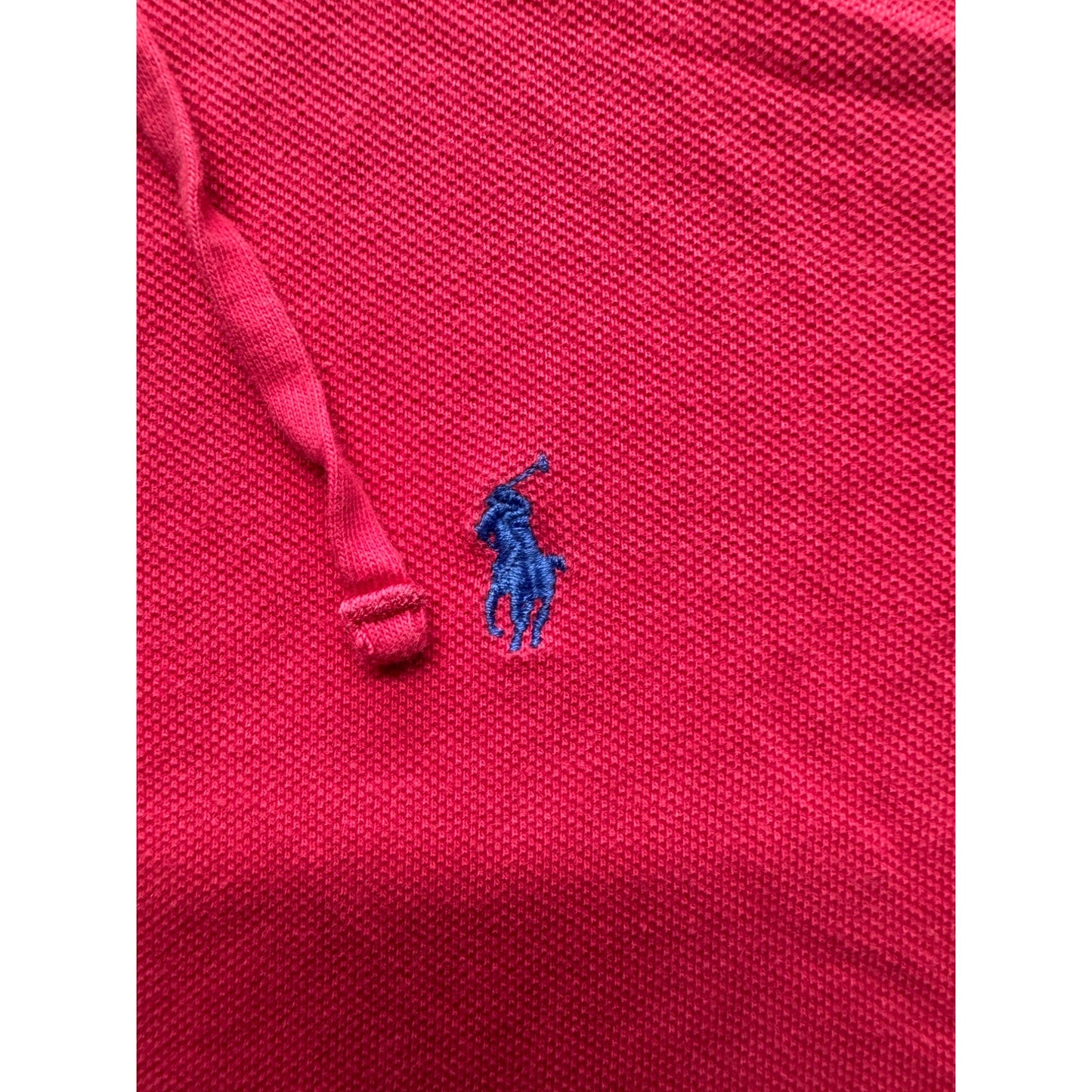 VTG Ralph Lauren Red Hoodie Jacket XL 100% Cotton #7968