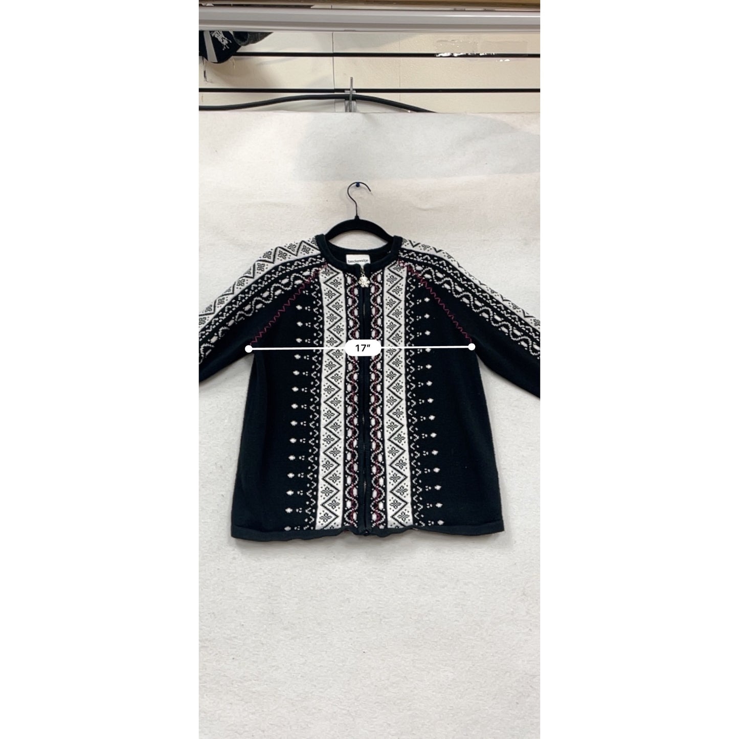 Breckenridge S Nordic Snowflake Cardigan Sweater #997A