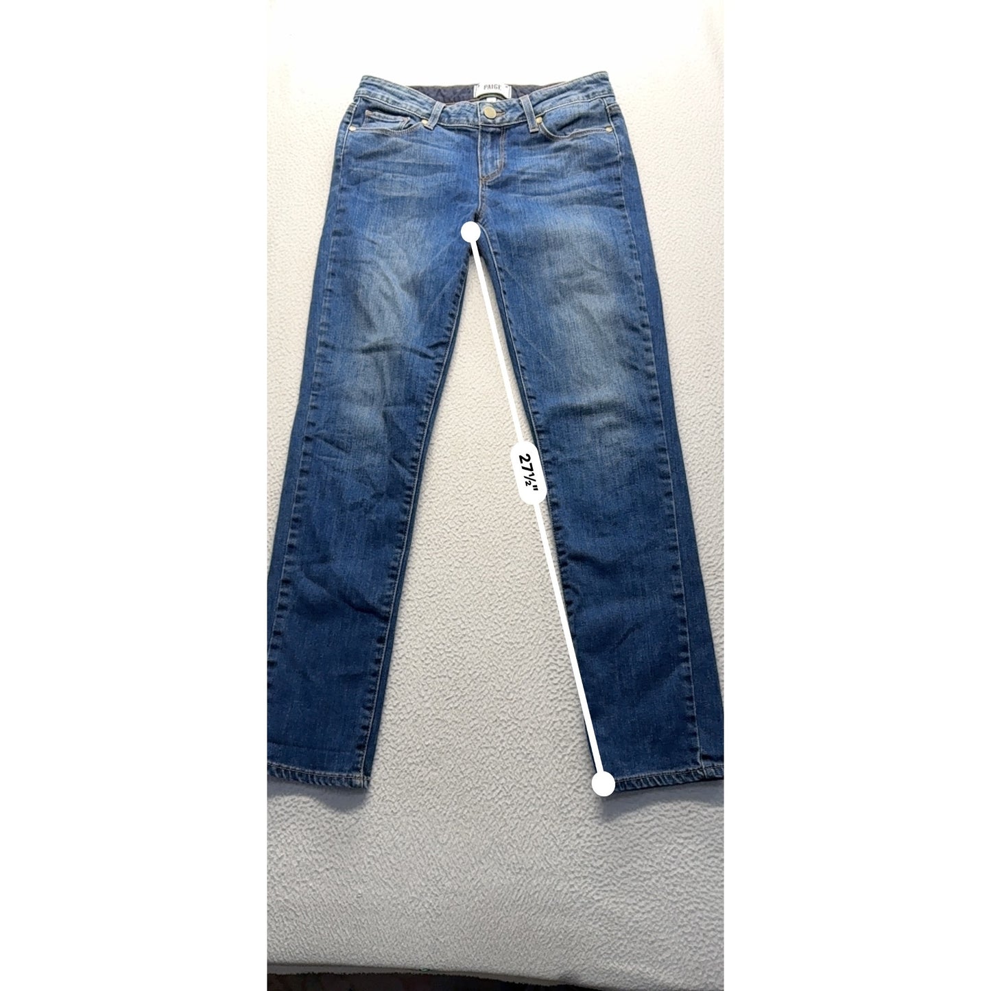 Paige Skyline Ankle Peg Jeans Size 26 #7945