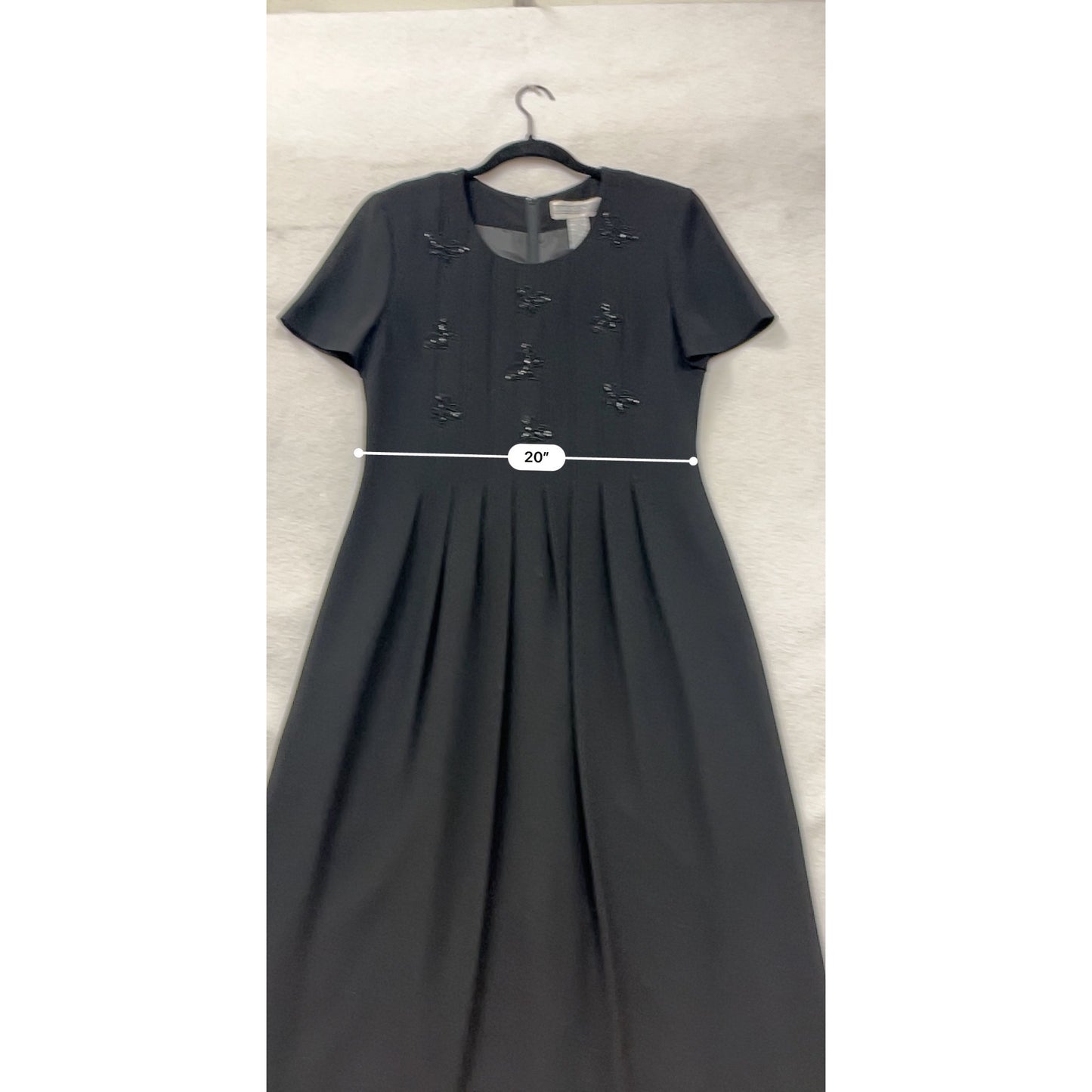 Vintage 90s Jessica Howard Womens Black Dress Size 10 #8014