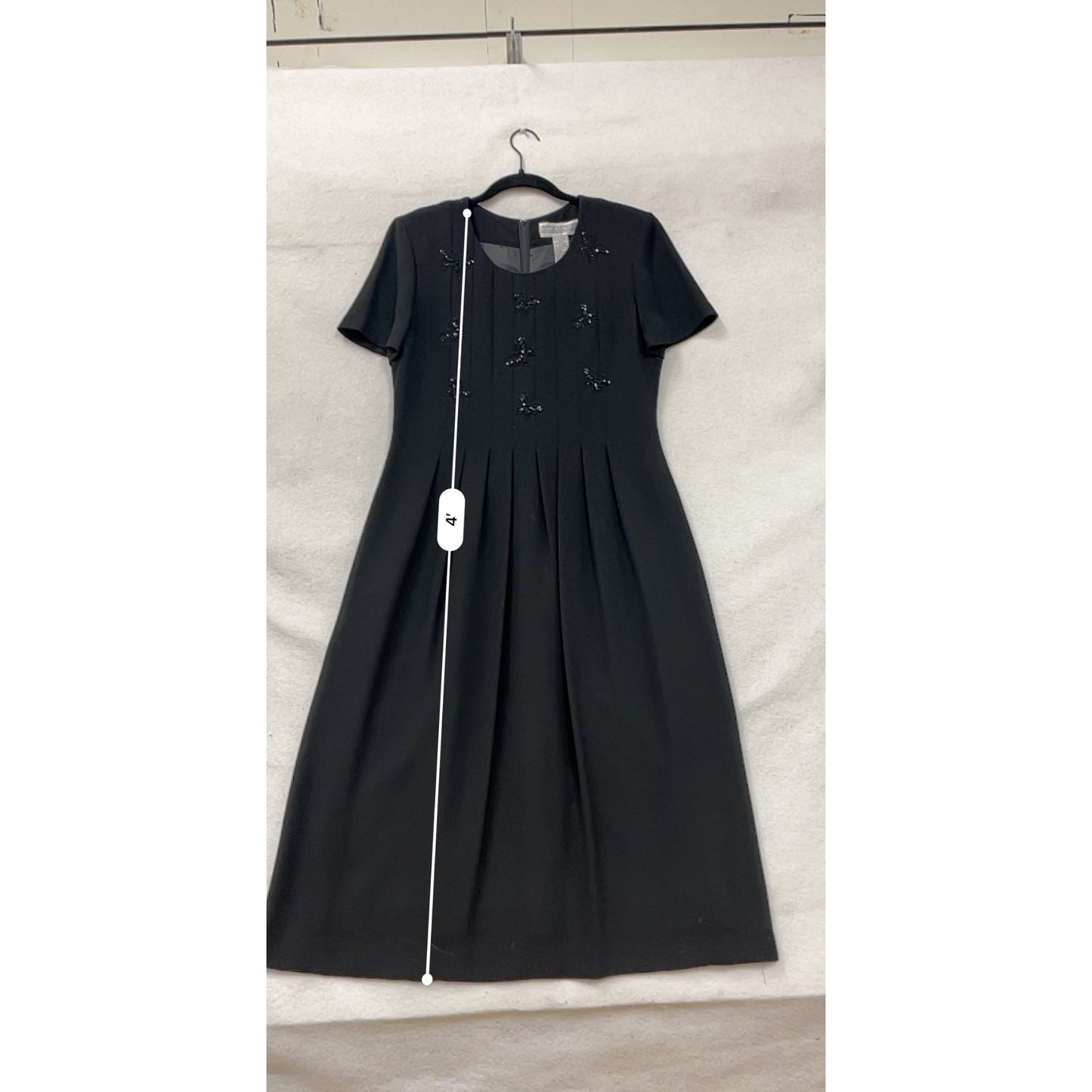 Vintage 90s Jessica Howard Womens Black Dress Size 10 #8014