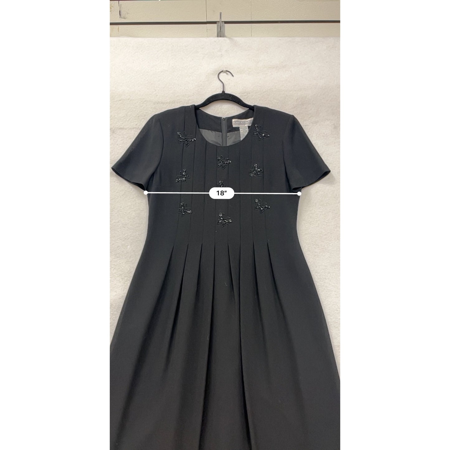 Vintage 90s Jessica Howard Womens Black Dress Size 10 #8014