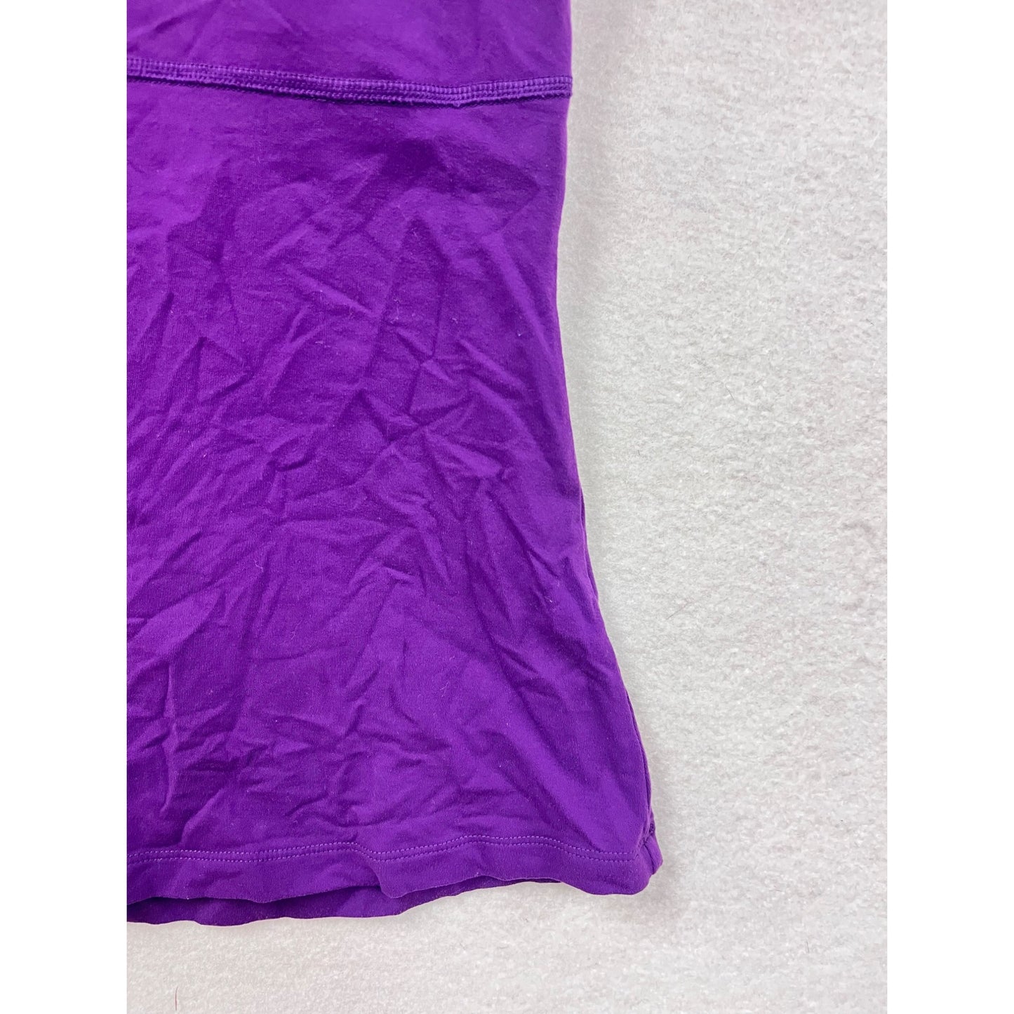Lucy Twist Back Womens Athletic Purple Tank Top XS/S #6345