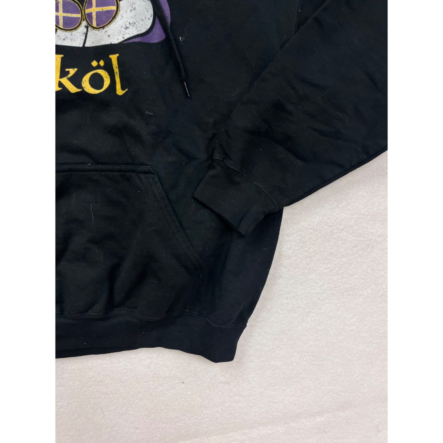 Sköl Viking Ship Graphic Black Hoodie L #8963