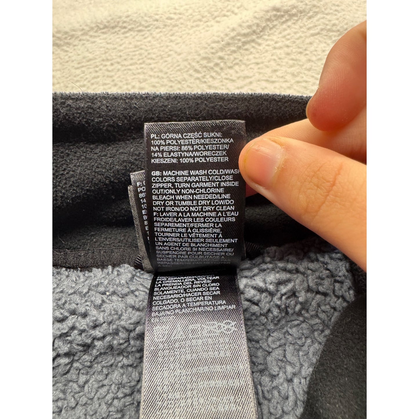 The North Face Mens Black & Gray Fleece Vest XL With Pockets #7782