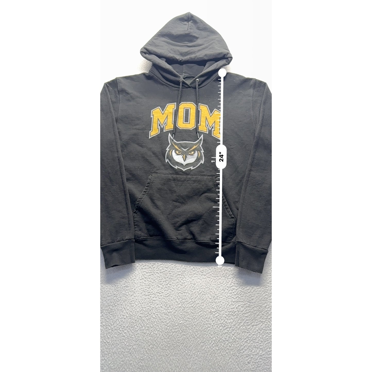 Mom Owl Graphic Hoodie By True Made Size S/C/P Black #7960