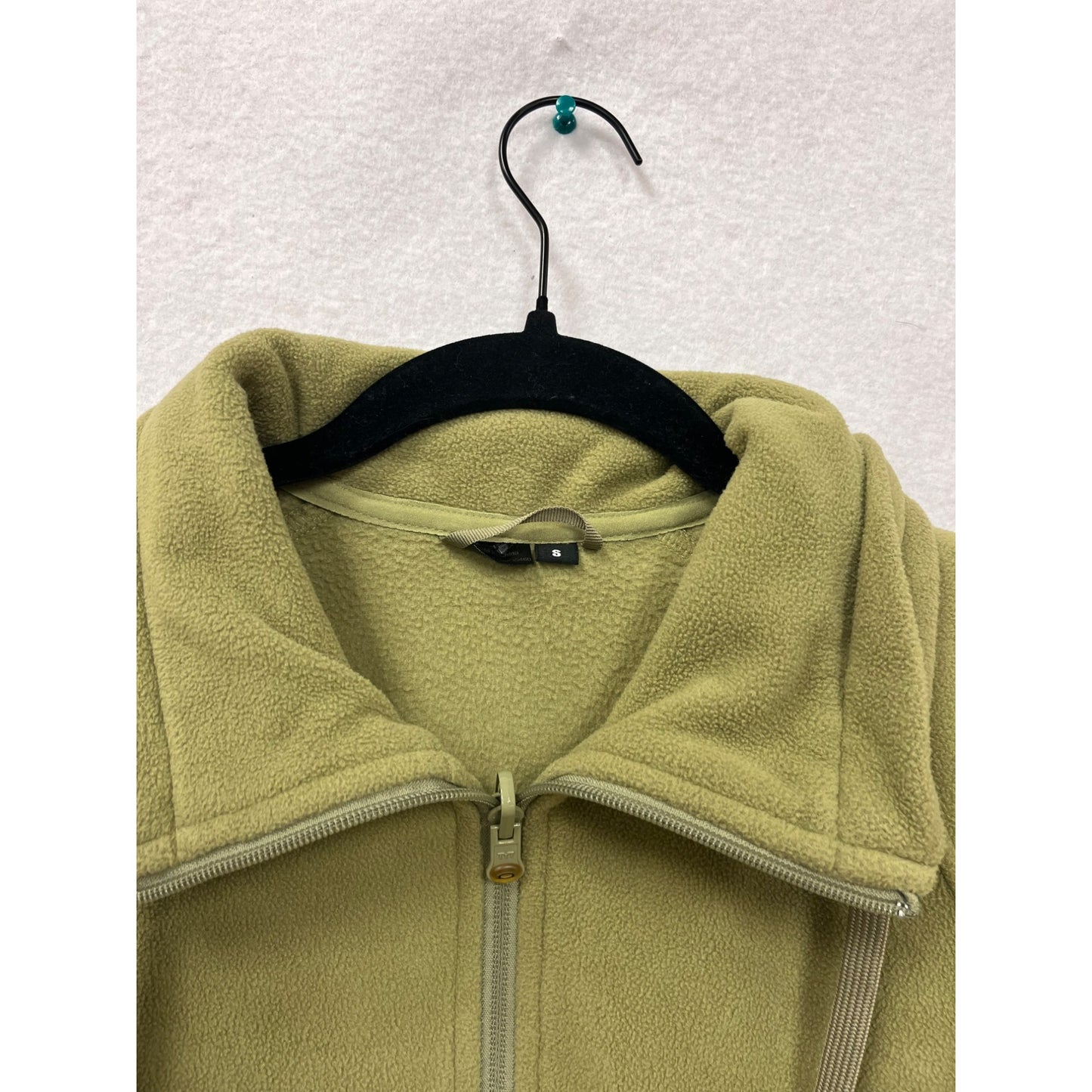 Oakley Womens Fleece Jacket Olive Green Zip-Up Size S #6297