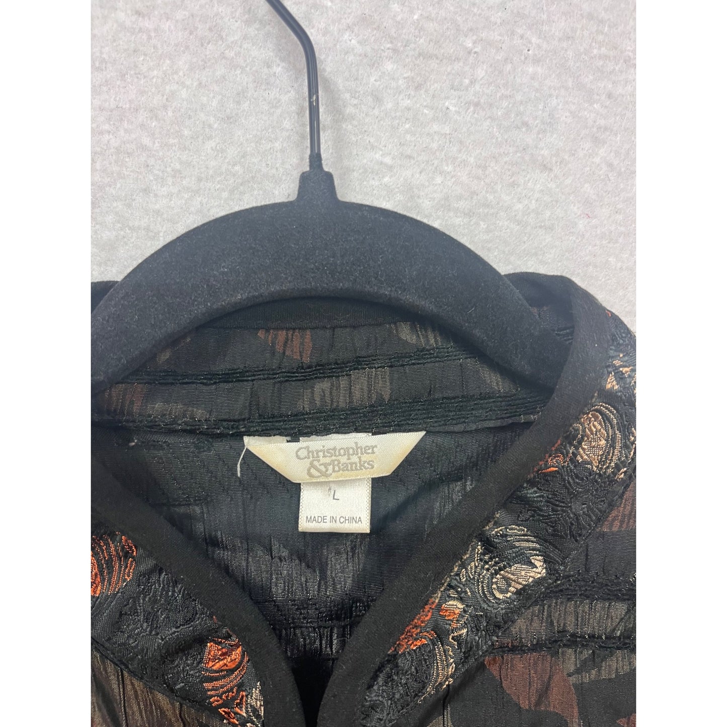 Christopher & Banks Floral Pattern Jacket L #363A