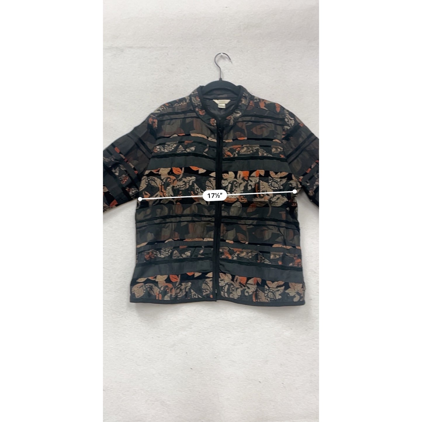 Christopher & Banks Floral Pattern Jacket L #363A