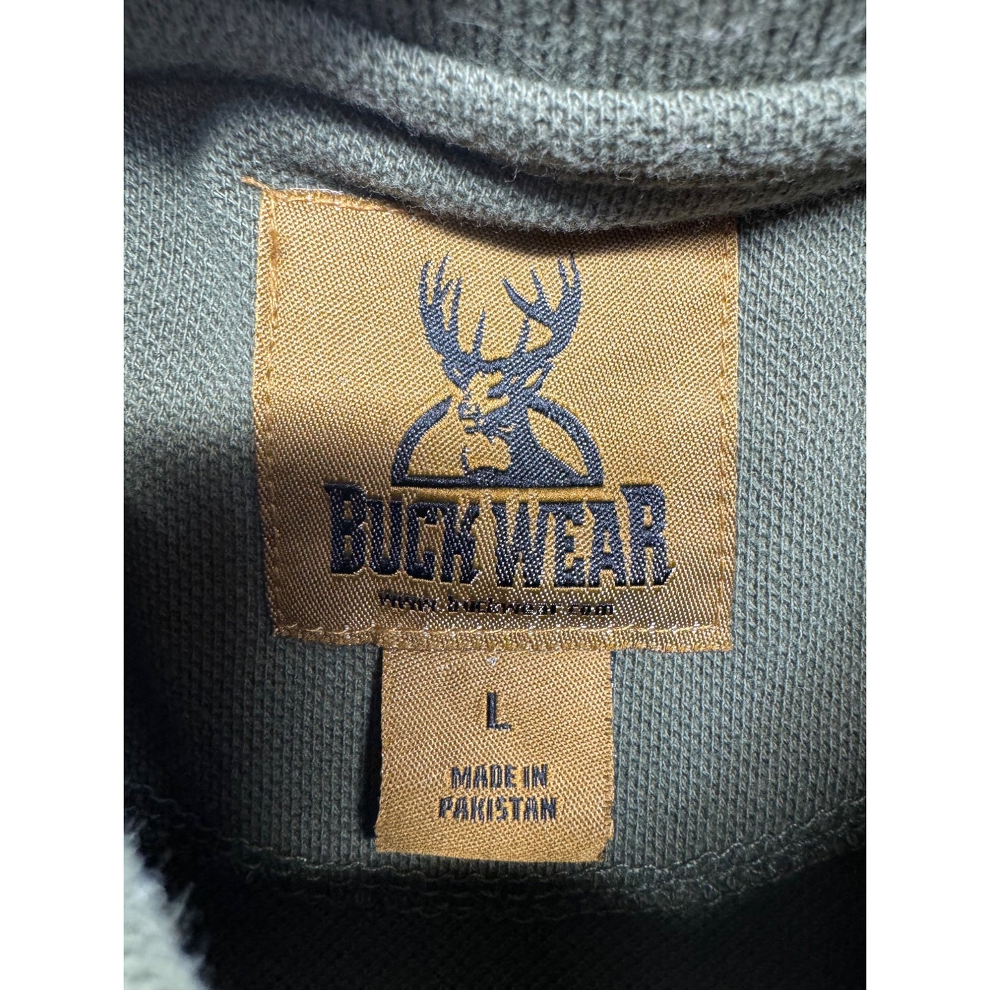 Buck Wear L Camo Accent Polo Shirt 100% Cotton Made In Pakistan #9183