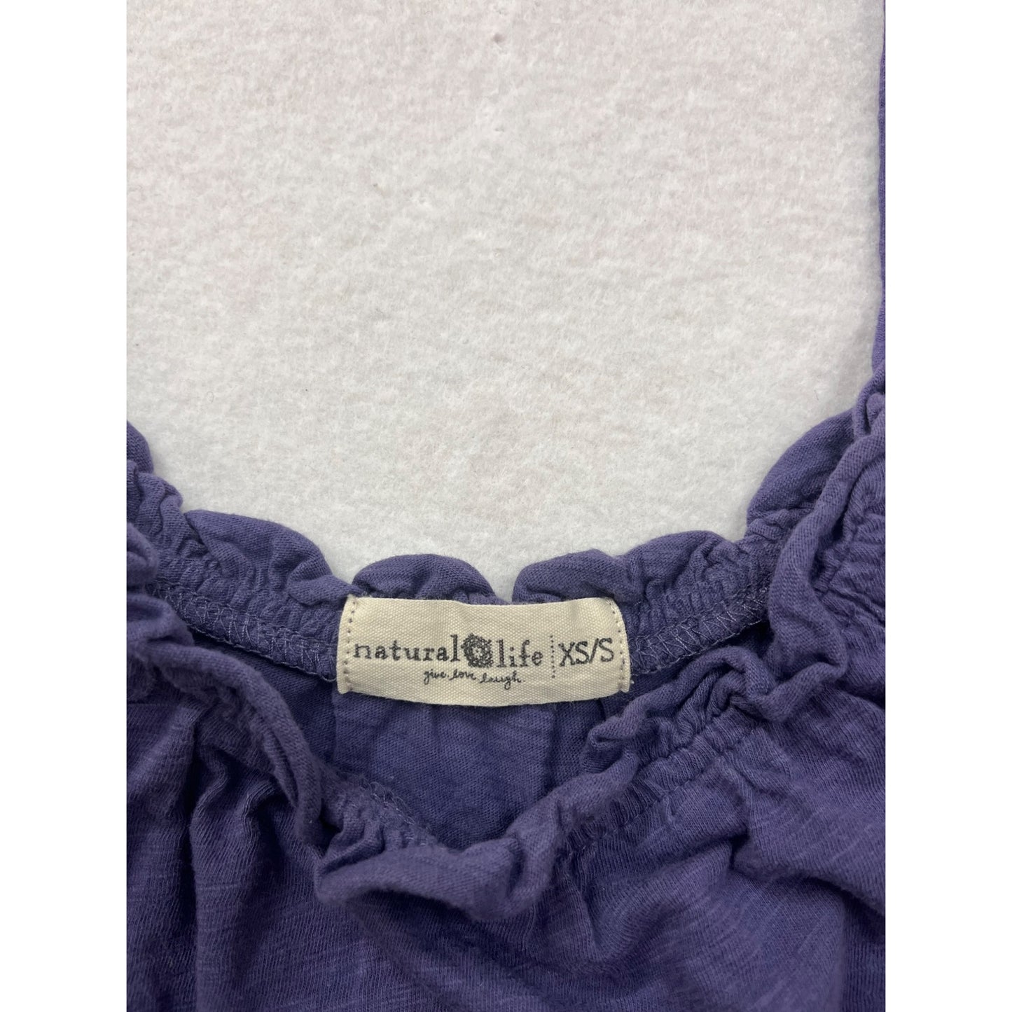 Natural Life Womens XS Purple Tiered Spaghetti Strap Sundress #6611