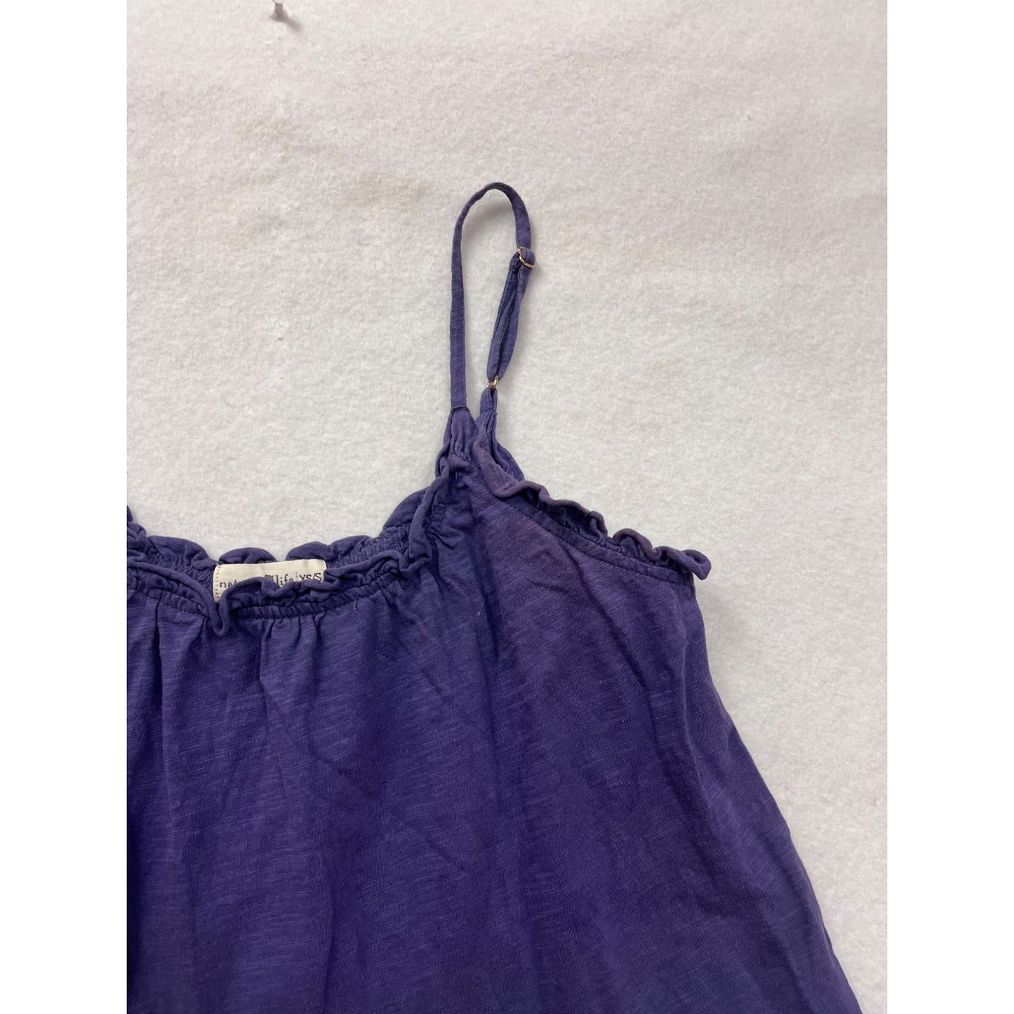 Natural Life Womens XS Purple Tiered Spaghetti Strap Sundress #6611