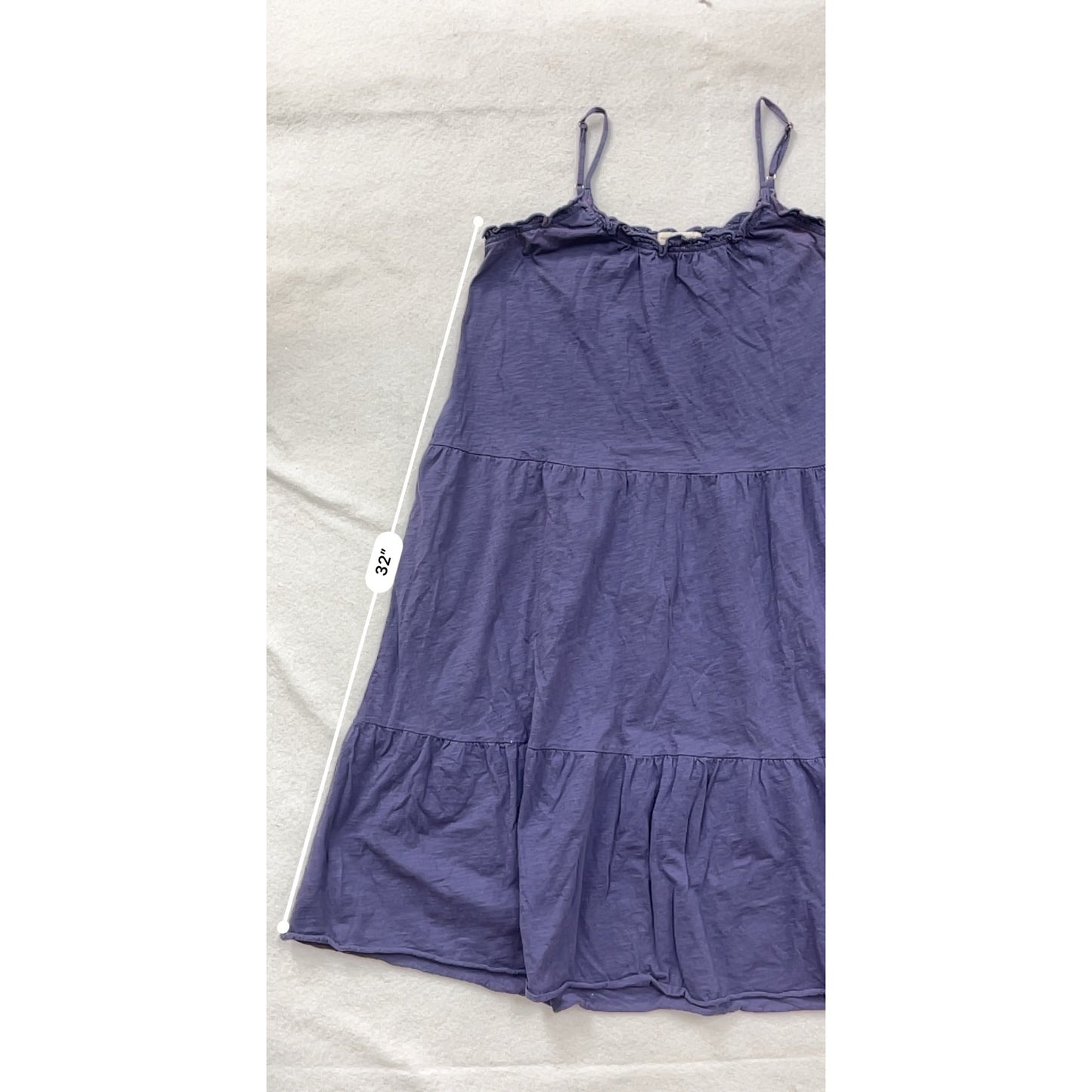 Natural Life Womens XS Purple Tiered Spaghetti Strap Sundress #6611