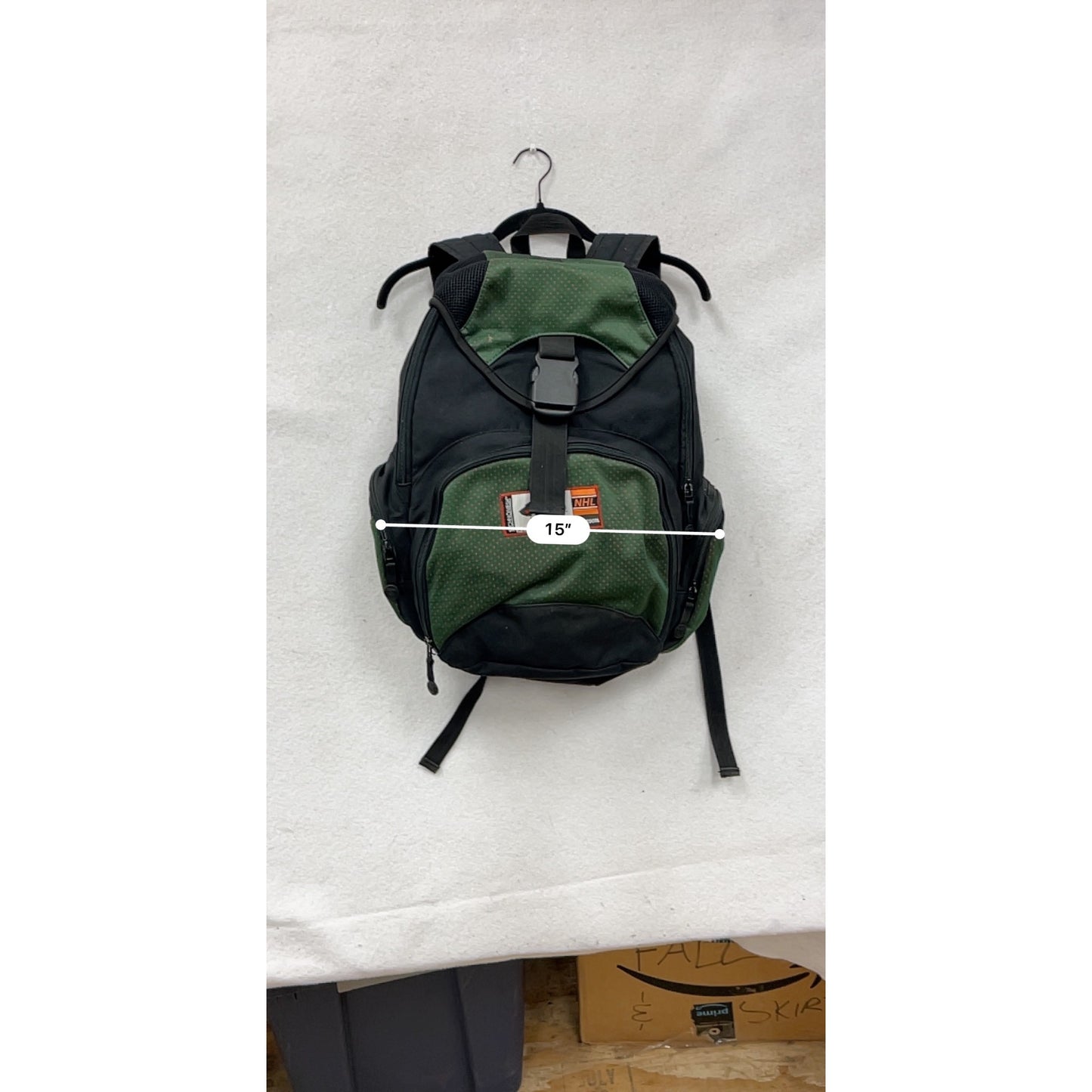 NHL Minnesota Wild Black & Green Backpack #8775