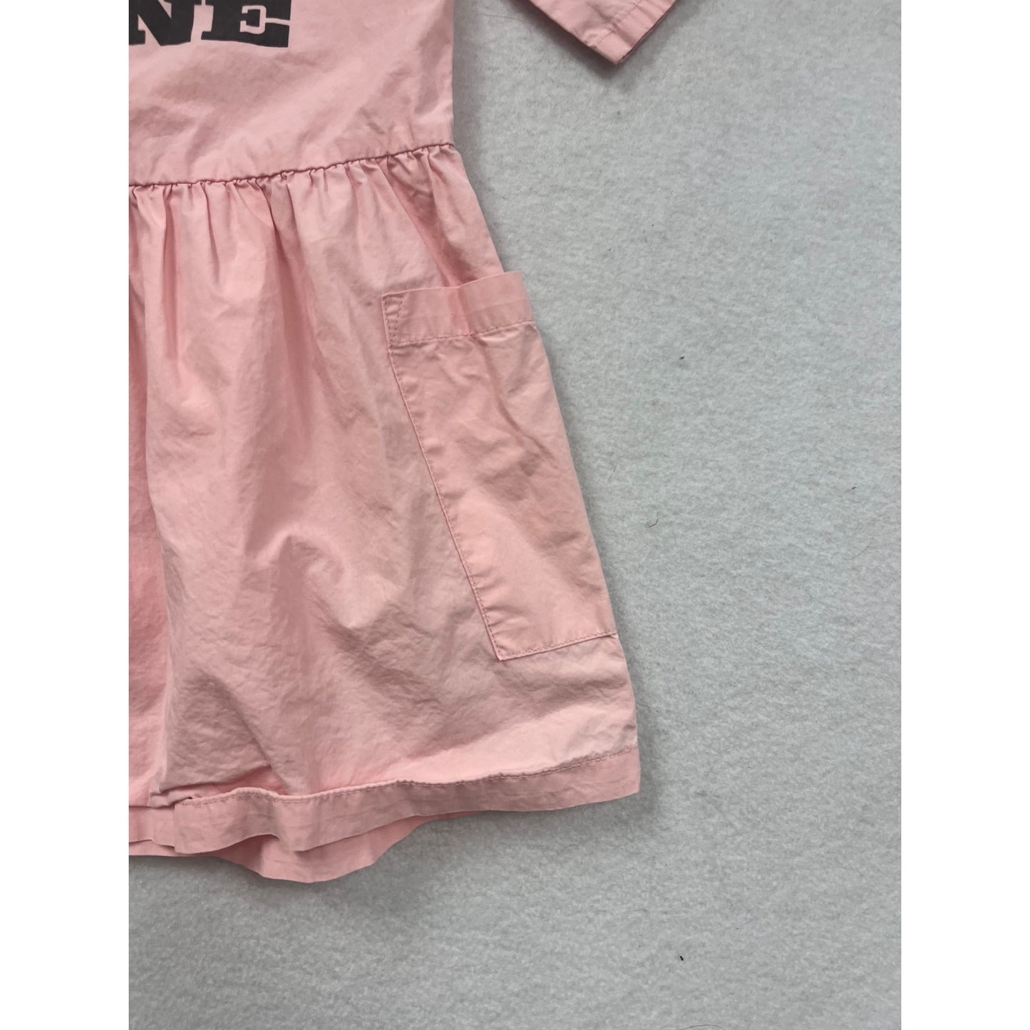 BoBoChoses Girls Organic Cotton Dress Pink Rainbow Print 18-24M #8189