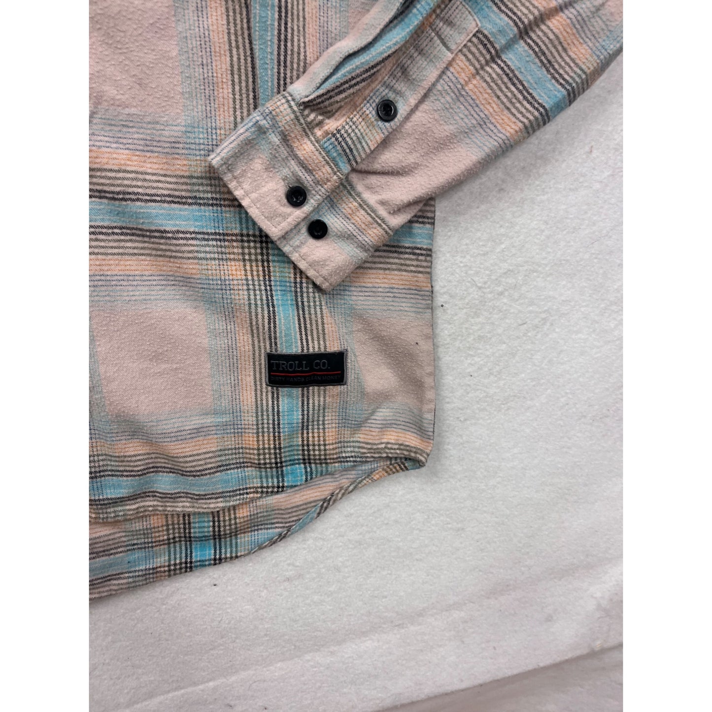 Troll Co Mens XL Plaid Button-Up Long Sleeve Shirt #57A