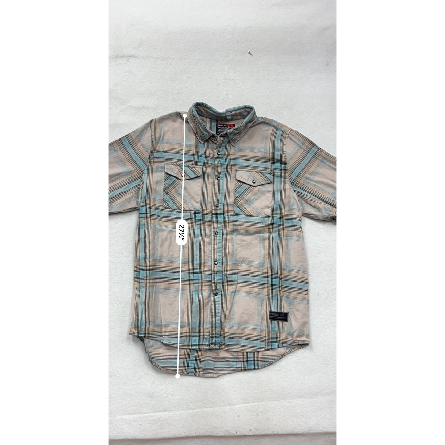 Troll Co Mens XL Plaid Button-Up Long Sleeve Shirt #57A