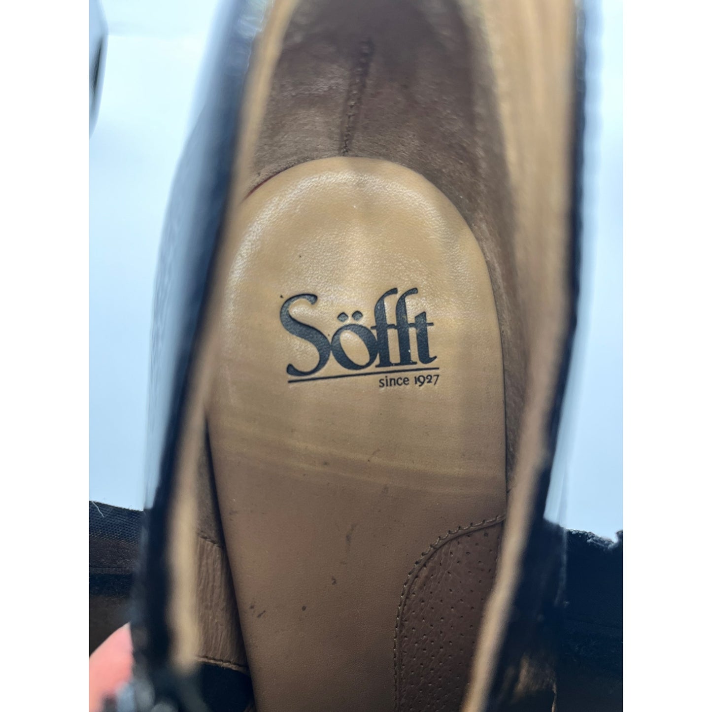 Women’s Söfft Black Leather Heeled Boots #2693