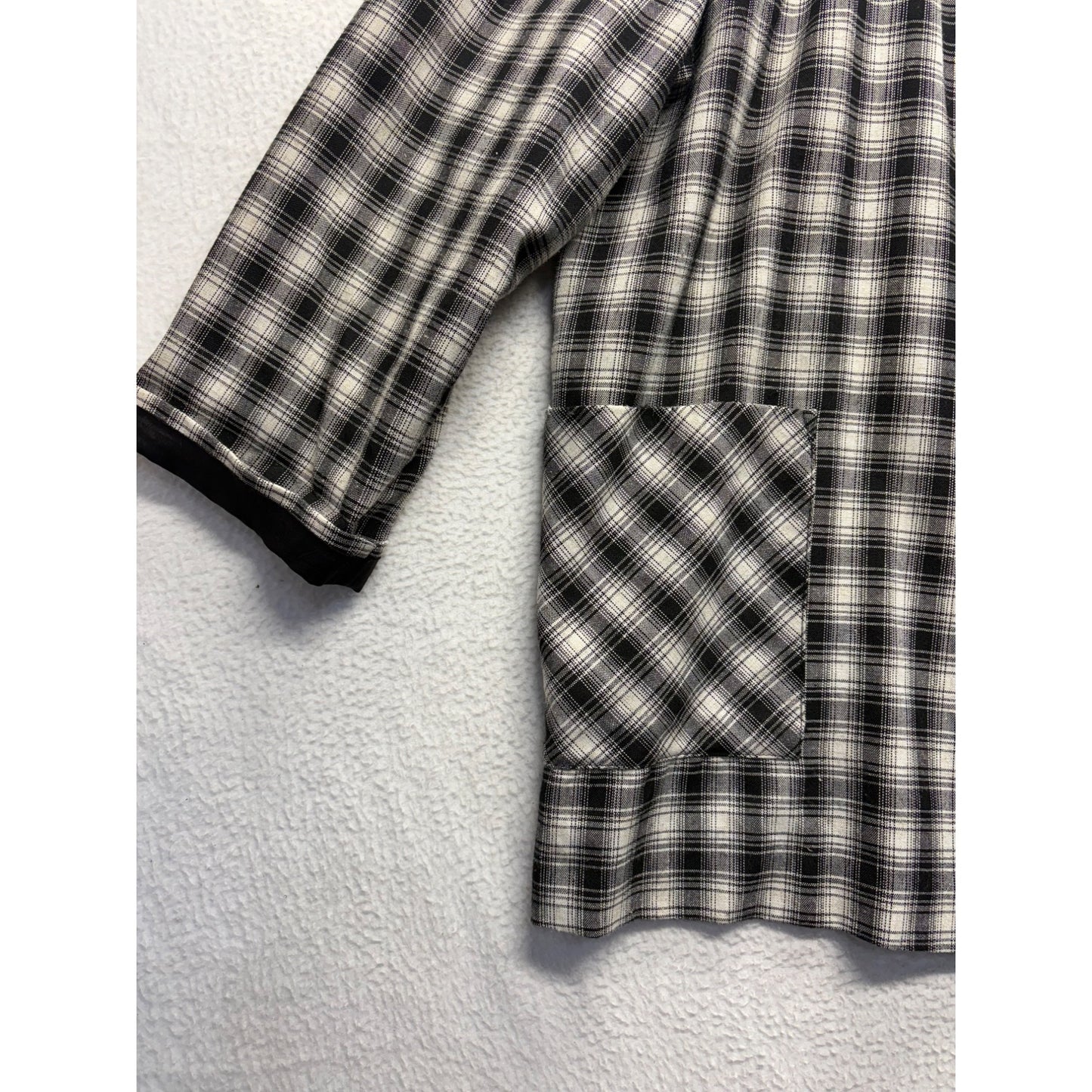 Vintage Willow Bay Black & White Plaid Blazer #7721