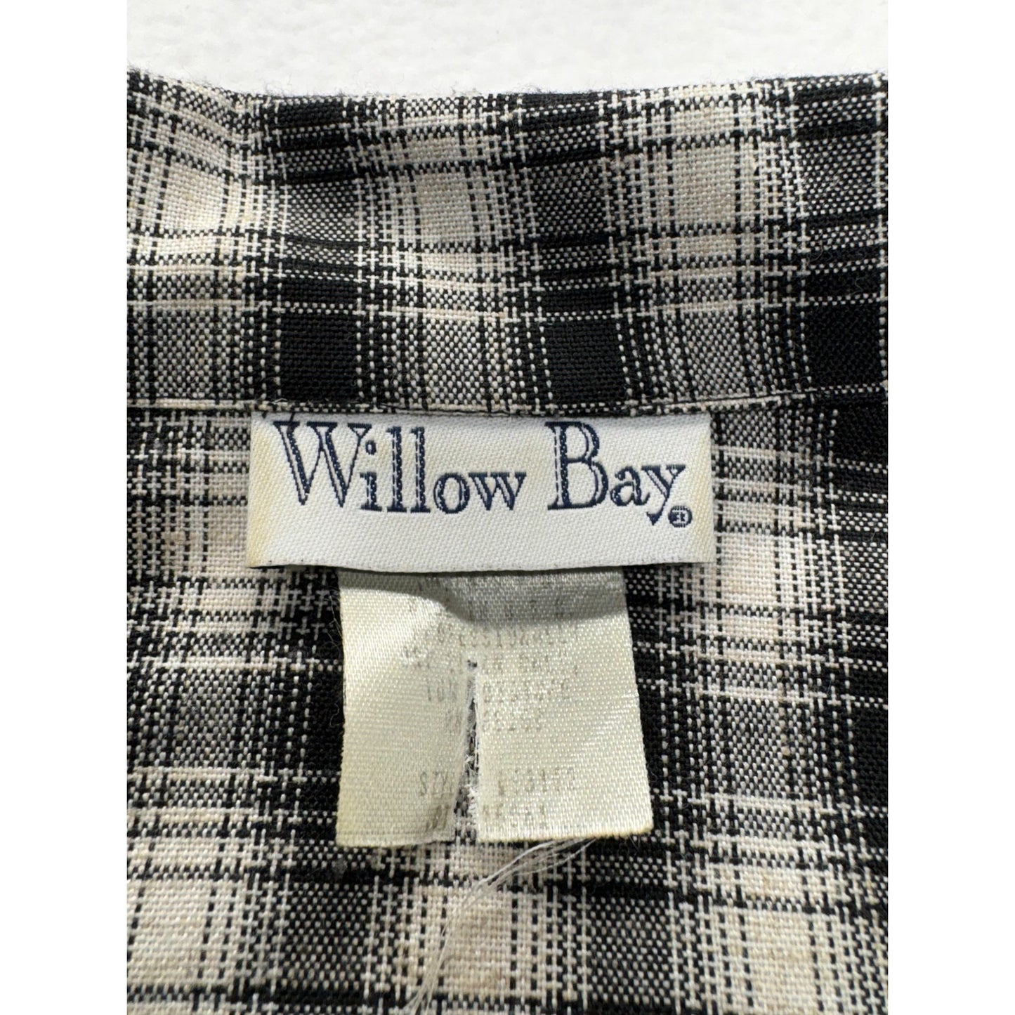 Vintage Willow Bay Black & White Plaid Blazer #7721