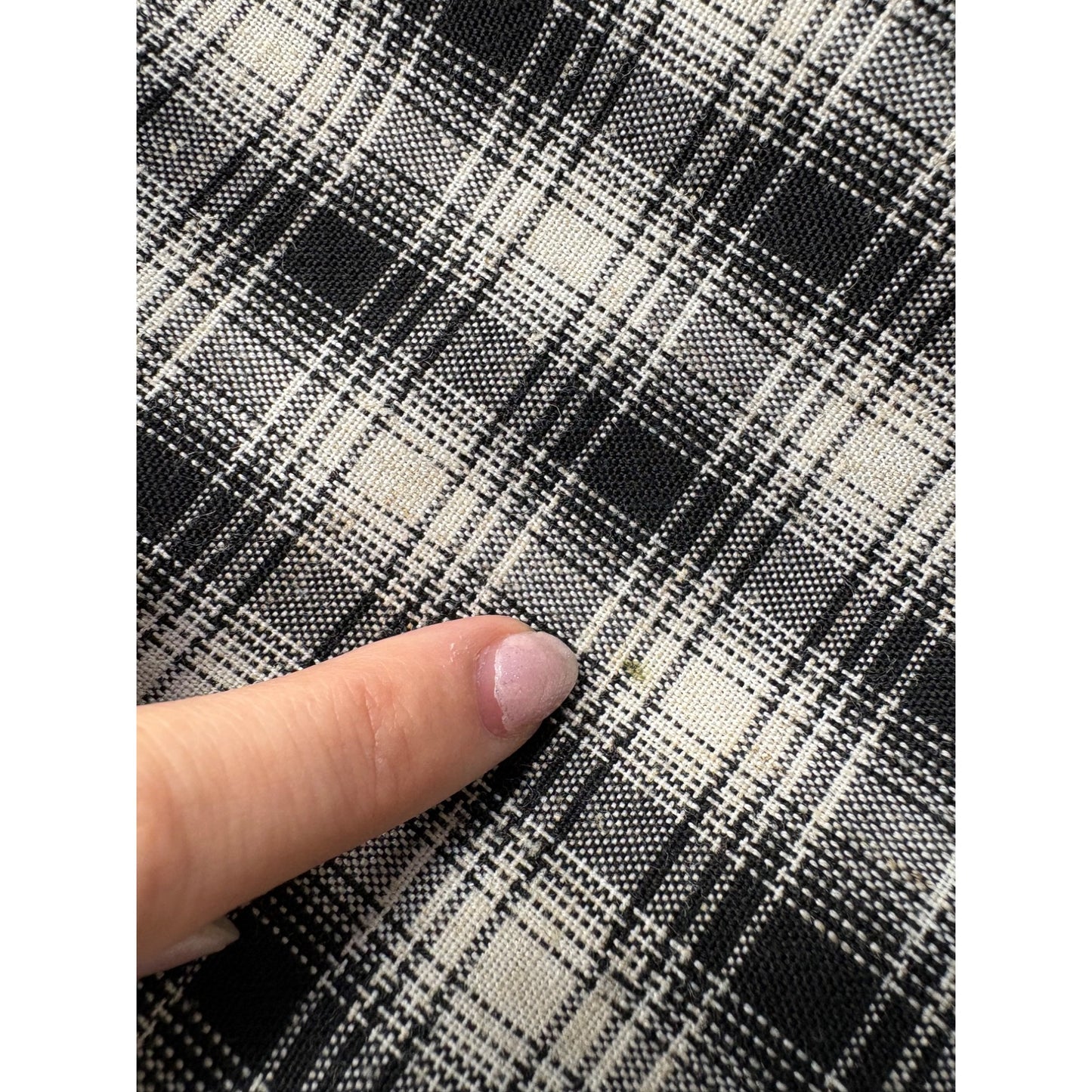 Vintage Willow Bay Black & White Plaid Blazer #7721