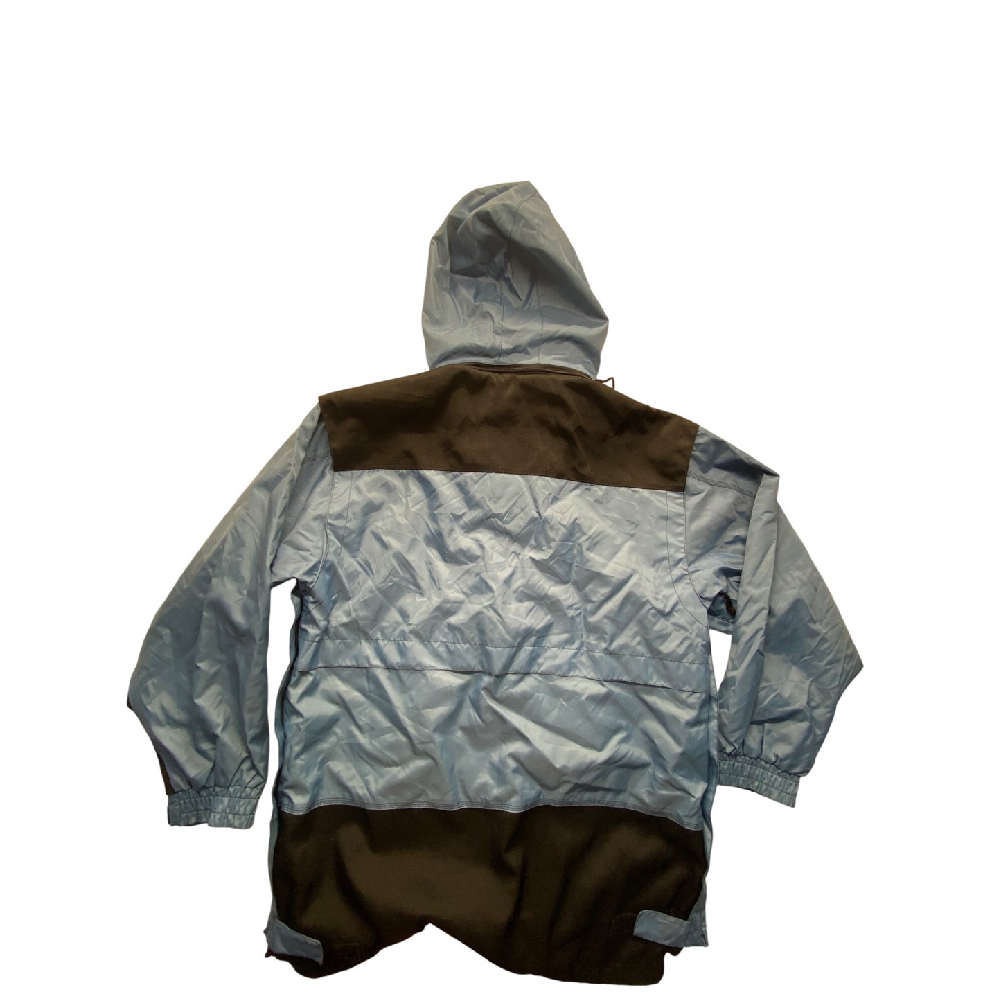 Vintage Drift Mens Blue & Black Hooded Pullover Jacket #7324