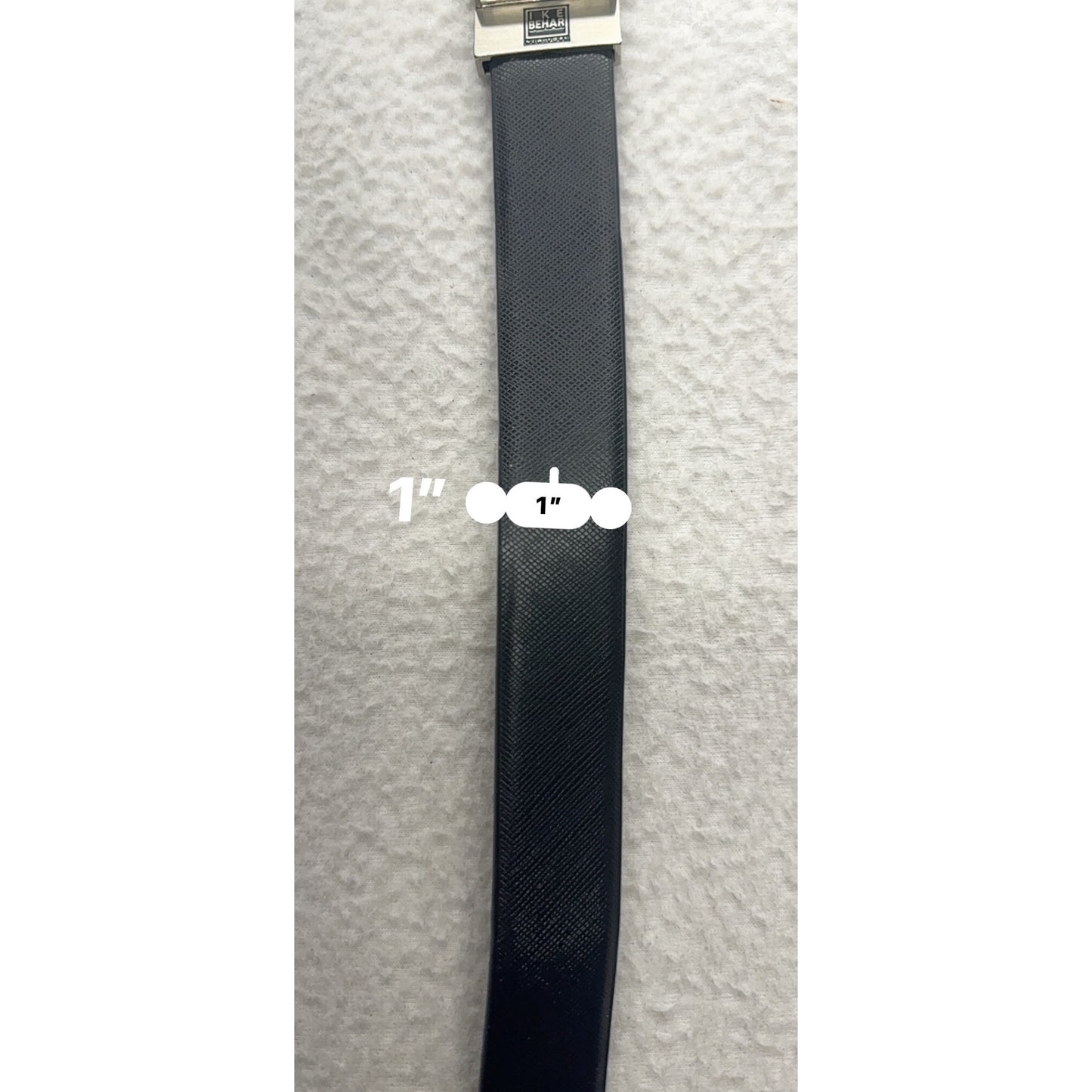 Ike Behar New York Reversible Leather Belt In Black Dress Casual Accessory 79B