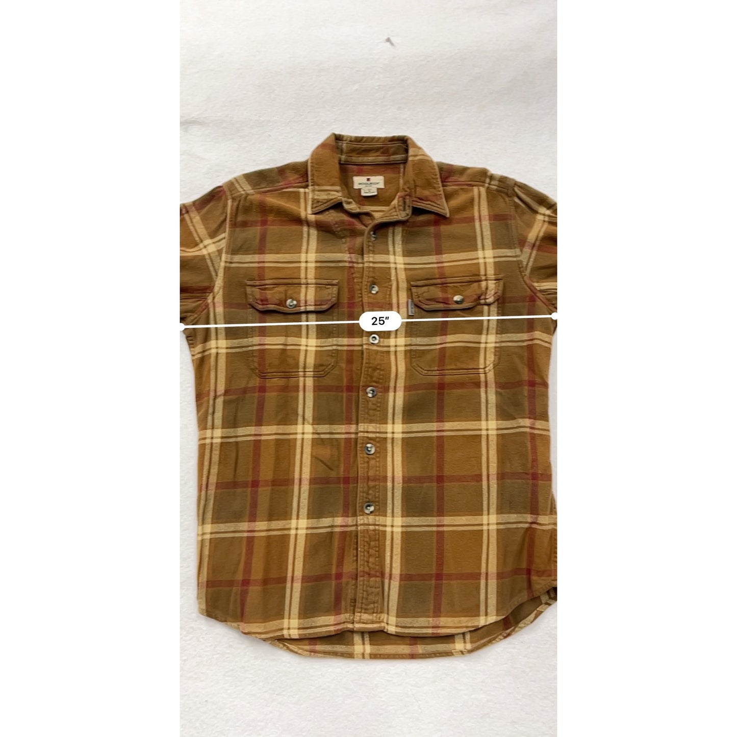 Woolrich Medium Plaid Flannel Button-Up Shirt #8971
