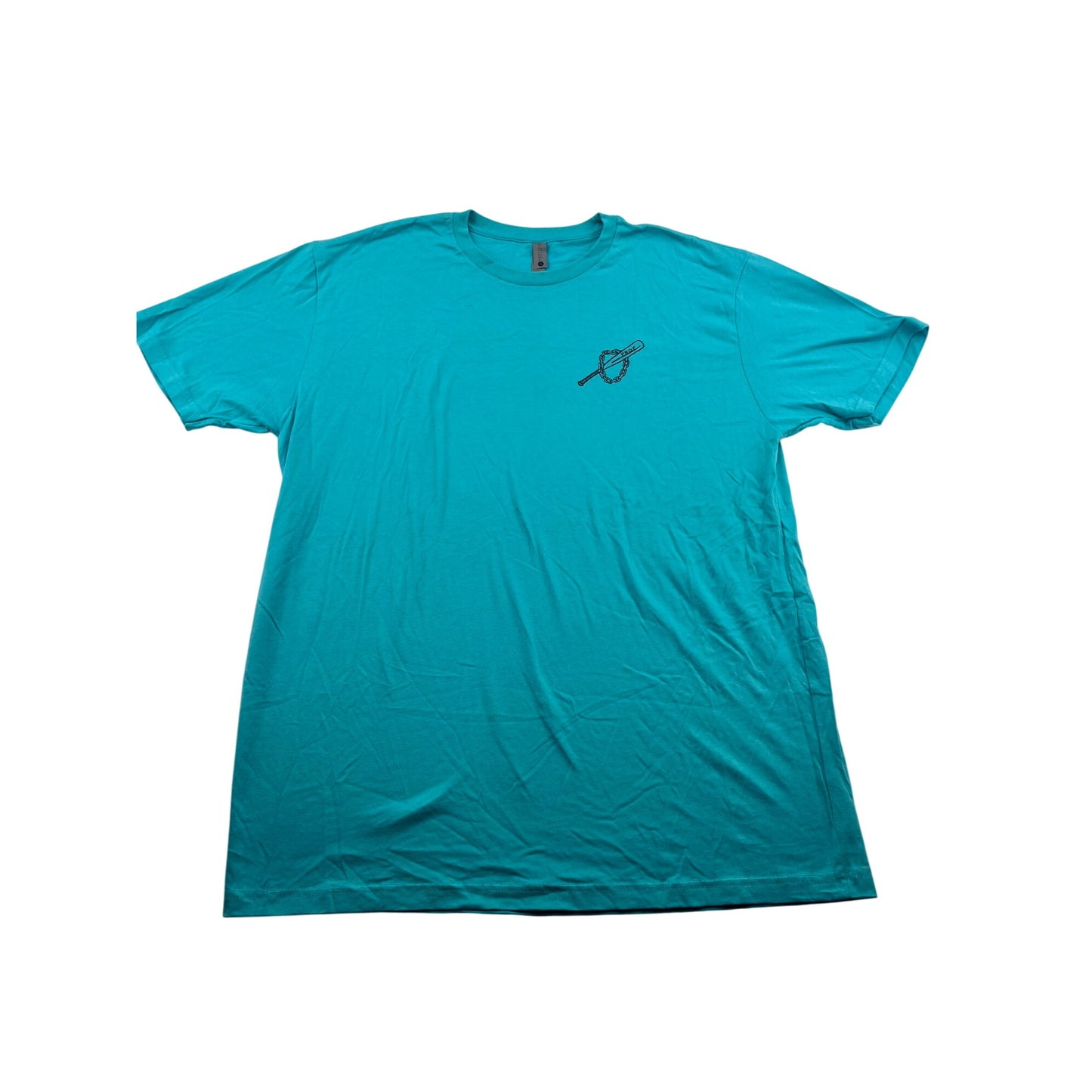 Next Level Turquoise T-Shirt XL Cotton Blend Mens Graphic Crewneck #6223