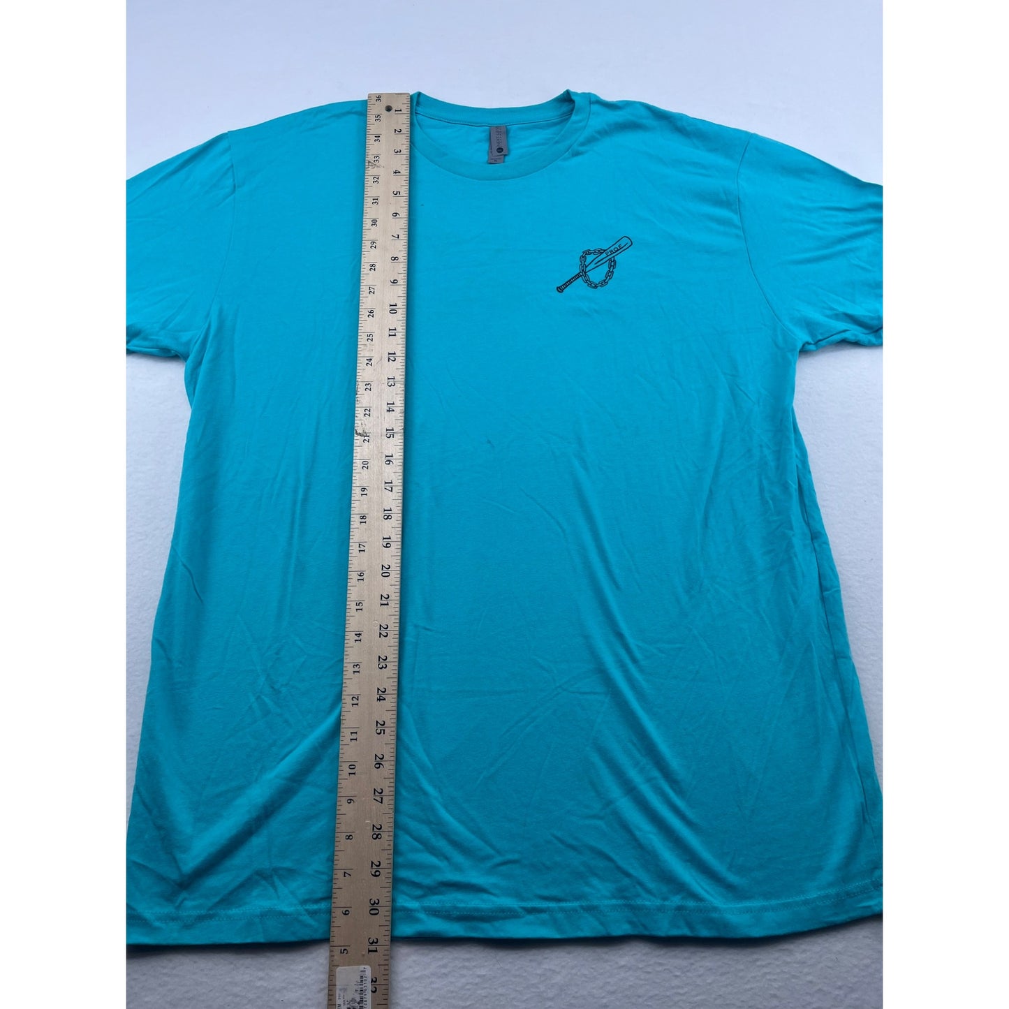 Next Level Turquoise T-Shirt XL Cotton Blend Mens Graphic Crewneck #6223