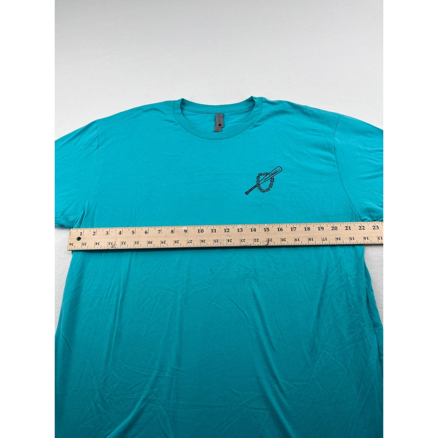 Next Level Turquoise T-Shirt XL Cotton Blend Mens Graphic Crewneck #6223