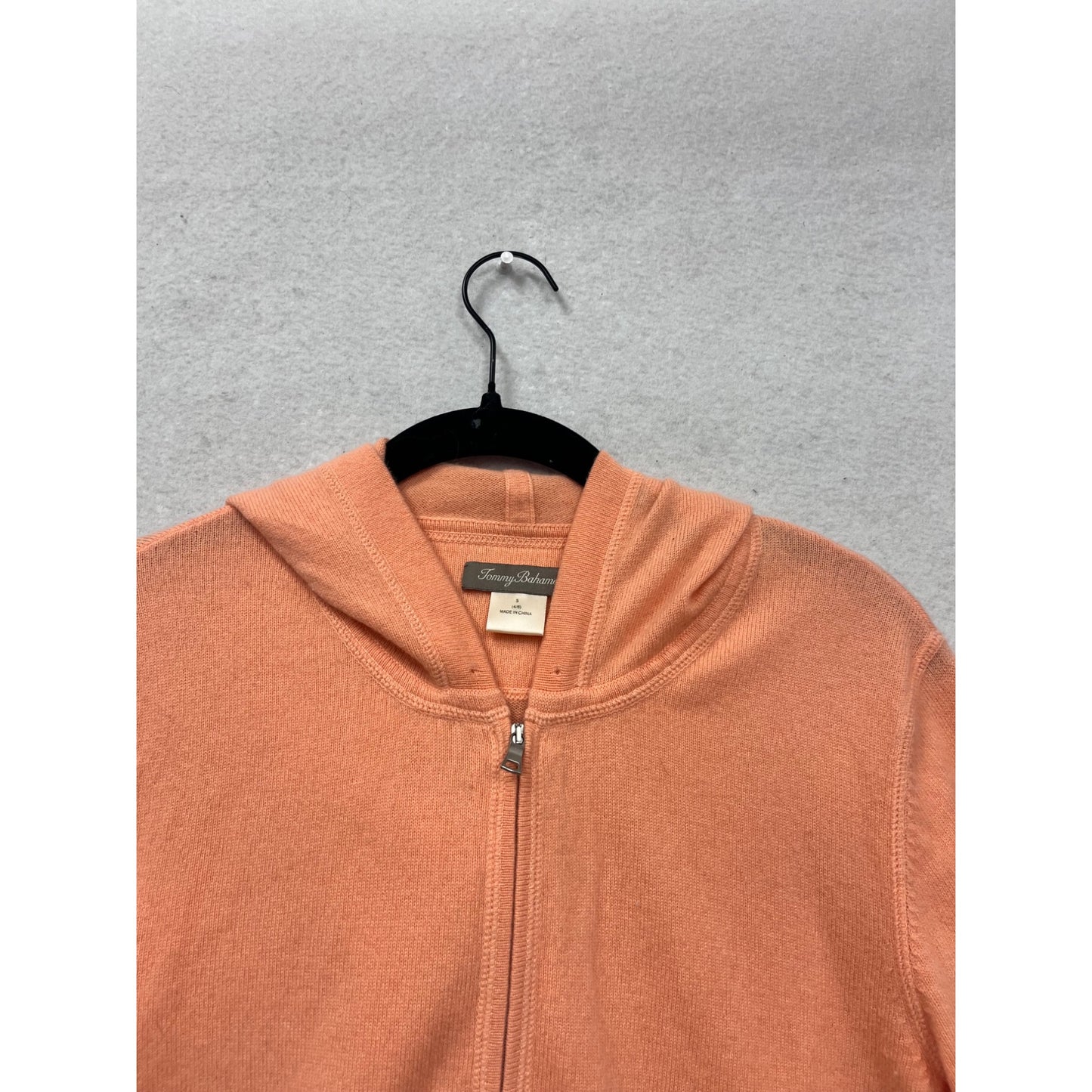 Tommy Bahama Womens Cashmere Zip-Up Hoodie S Peach #249A