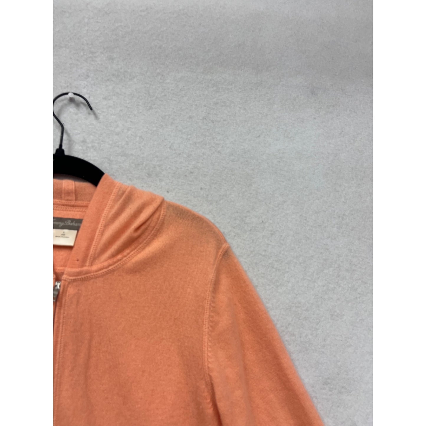 Tommy Bahama Womens Cashmere Zip-Up Hoodie S Peach #249A