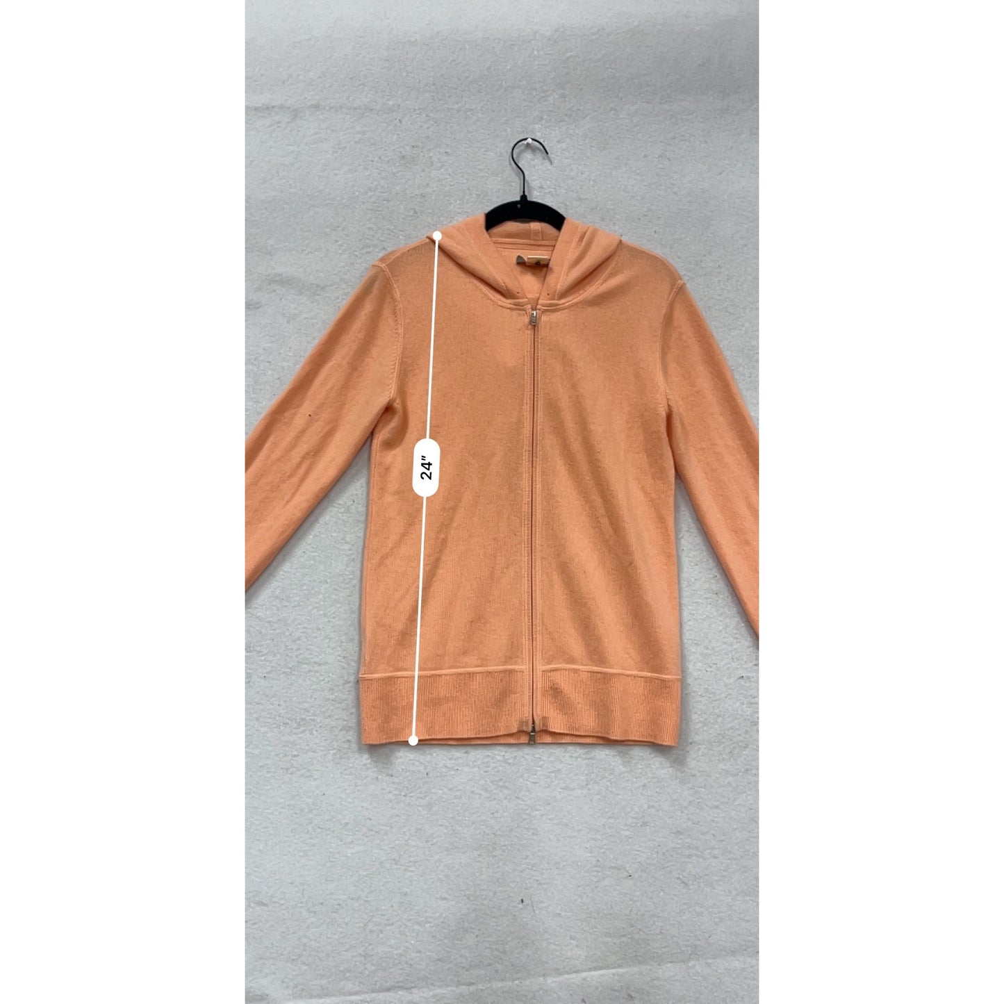 Tommy Bahama Womens Cashmere Zip-Up Hoodie S Peach #249A