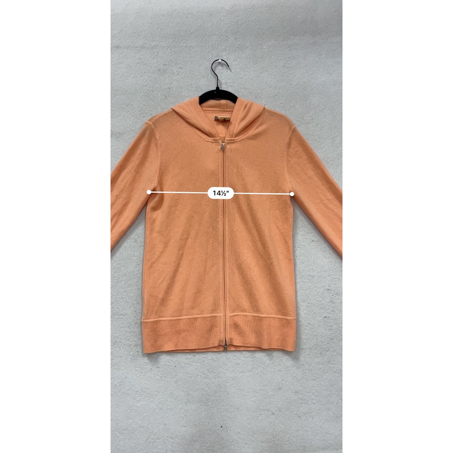 Tommy Bahama Womens Cashmere Zip-Up Hoodie S Peach #249A