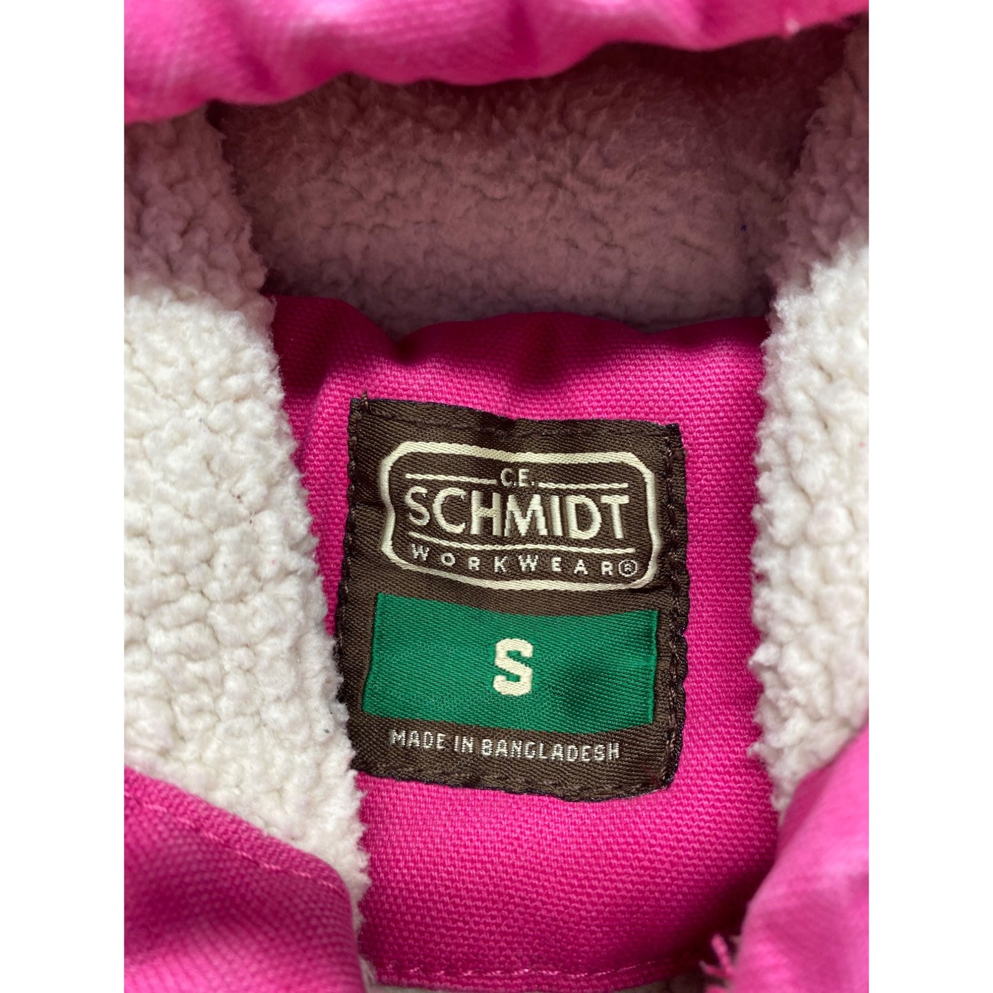 C.E. Schmidt Workwear Youth Pink Hooded Sherpa-Lined Jacket #7217