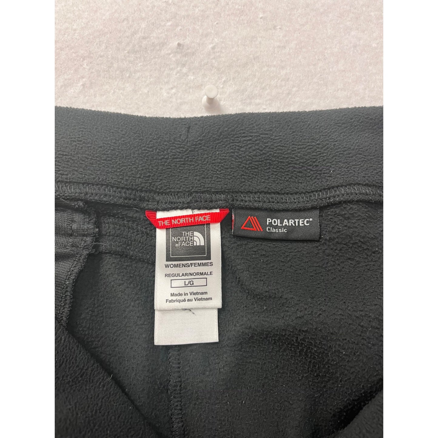 The North Face Womens Black Polartec Classic Fleece Pants L #8048