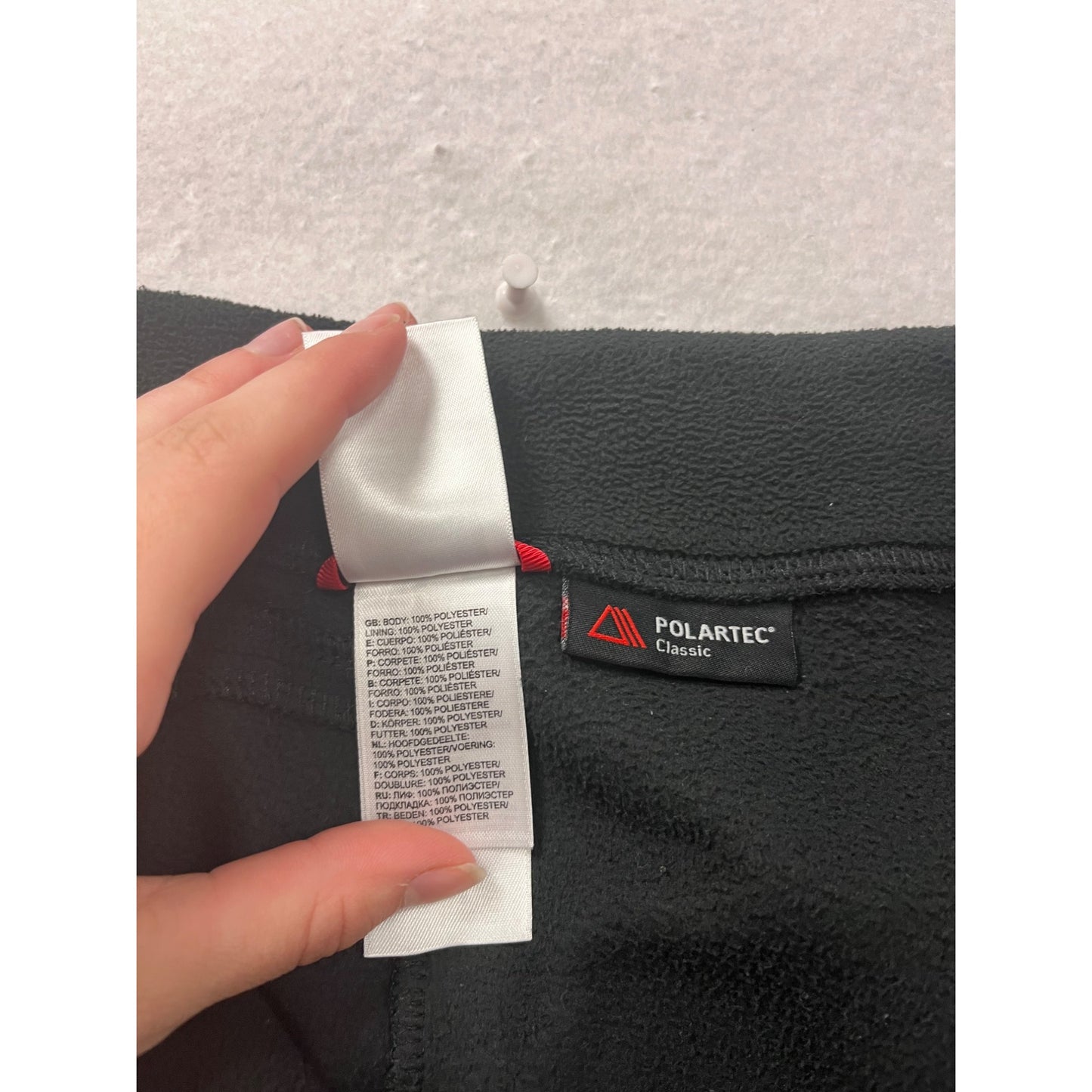 The North Face Womens Black Polartec Classic Fleece Pants L #8048
