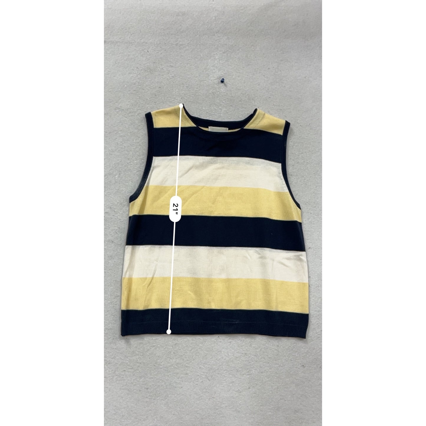 Christopher & Banks Striped Sleeveless Sweater #480A