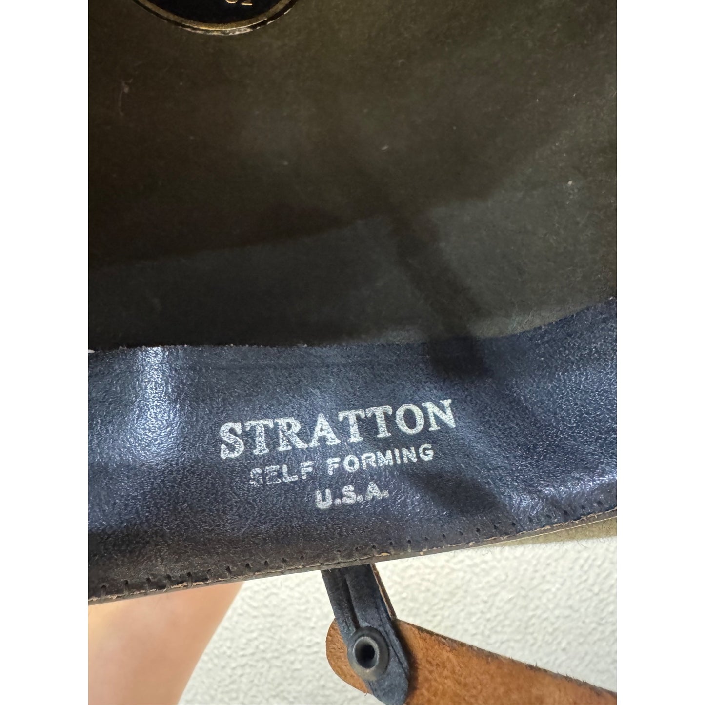 Stratton Cavalry Campaign Hat Felt Olive Green Size 7 1/2 With Gold Cord #9847