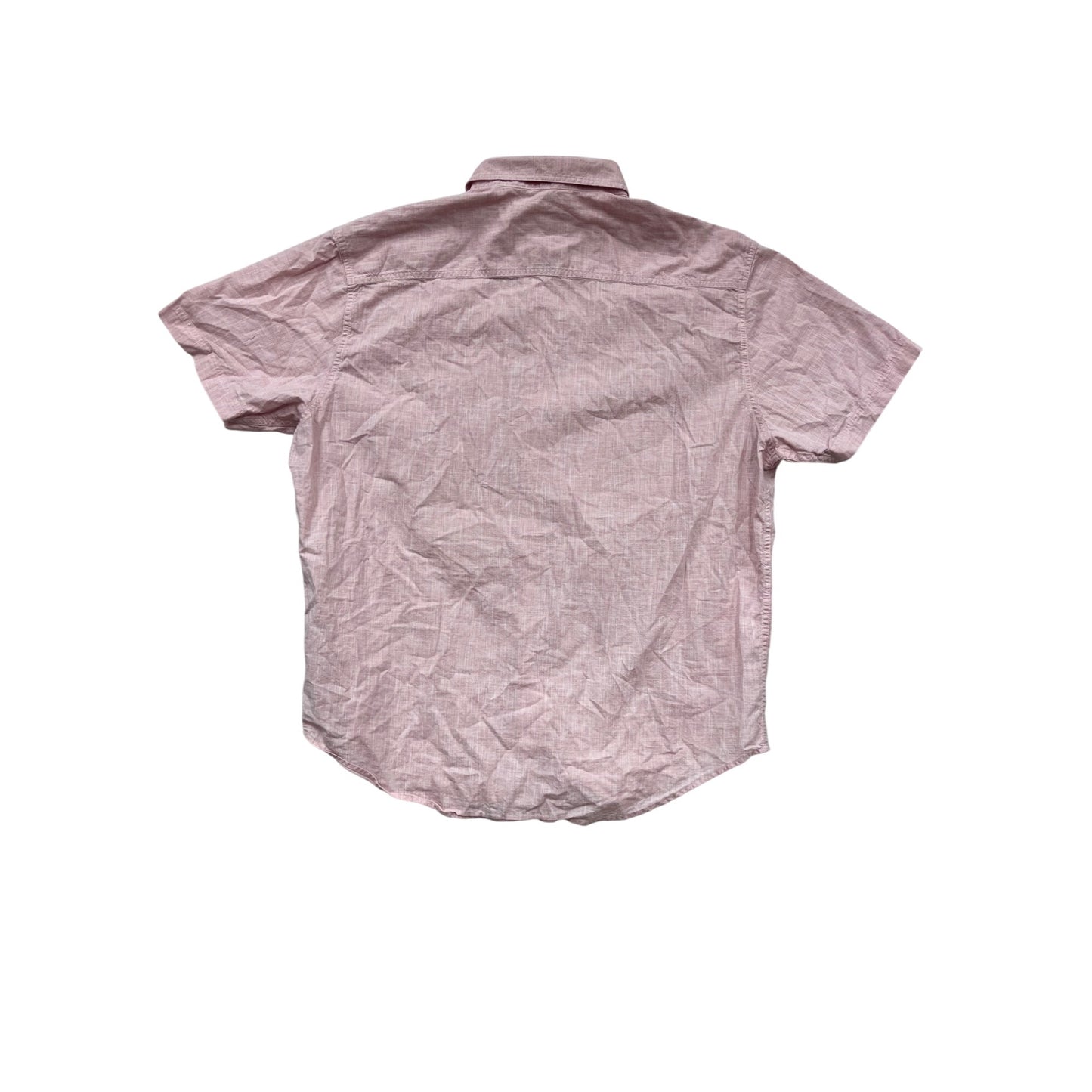 California Shirt Co. XL Pink Short Sleeve Button-Up Shirt #890A