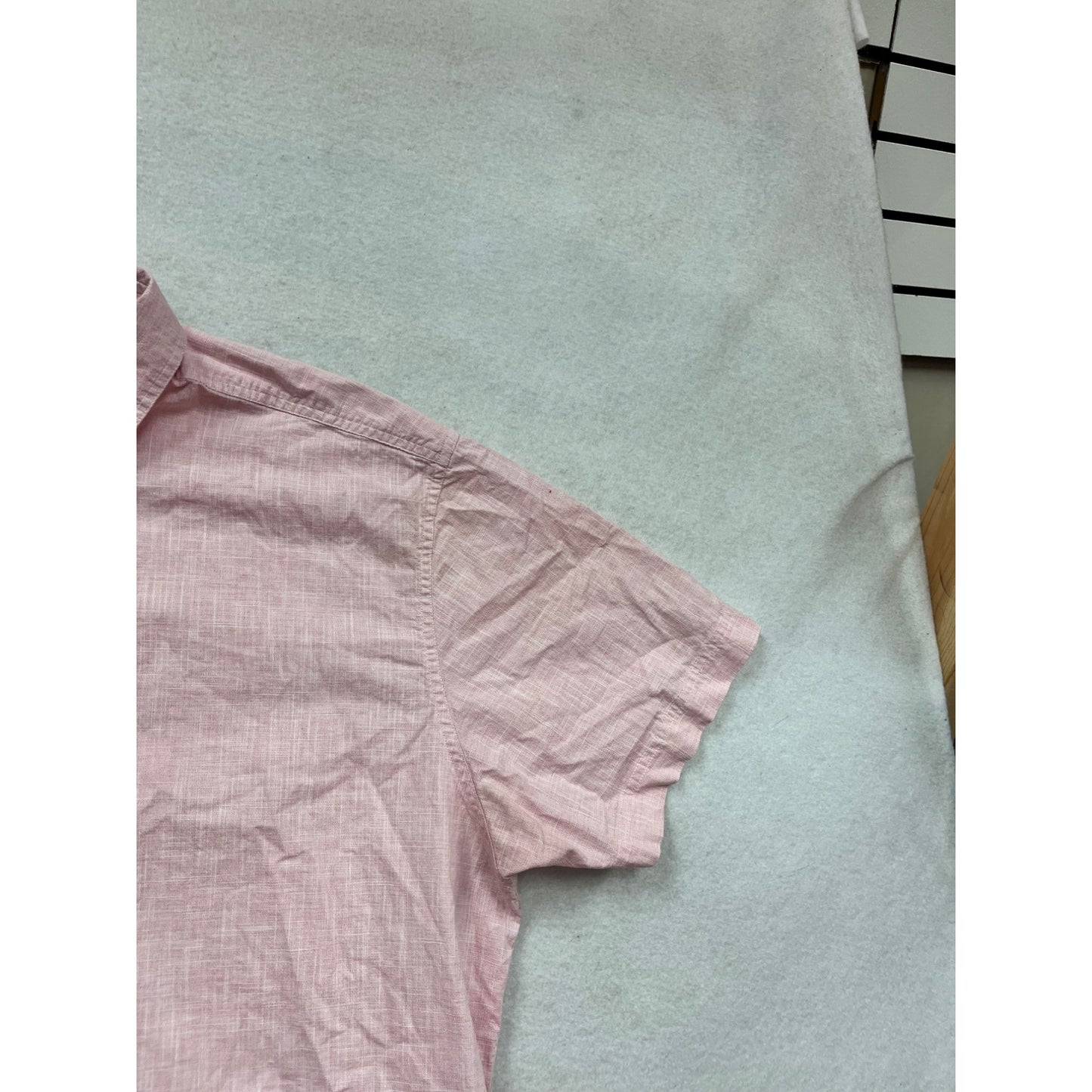 California Shirt Co. XL Pink Short Sleeve Button-Up Shirt #890A